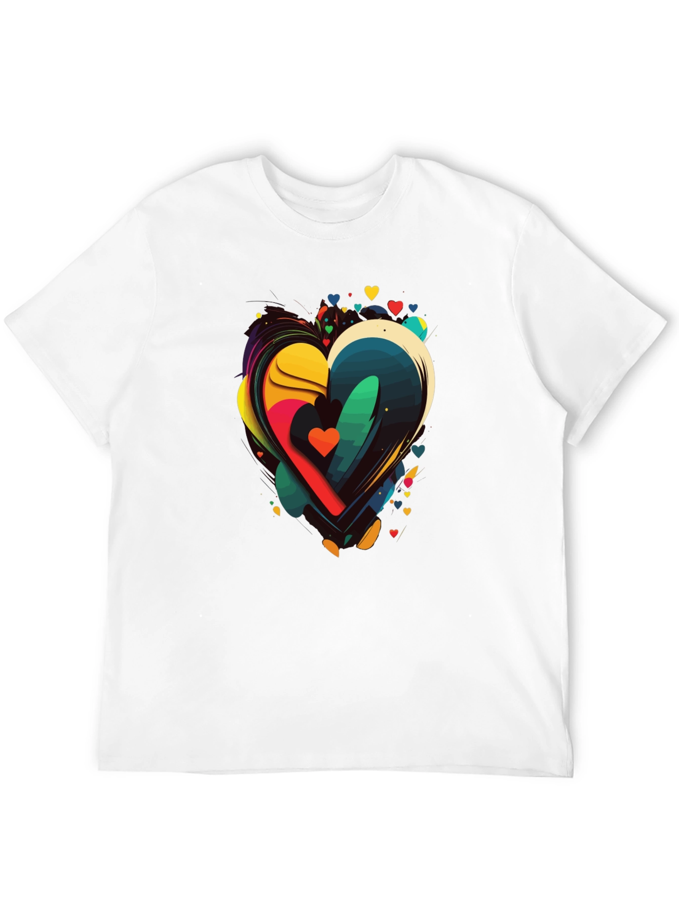 Abstract Heart Graphic Tee