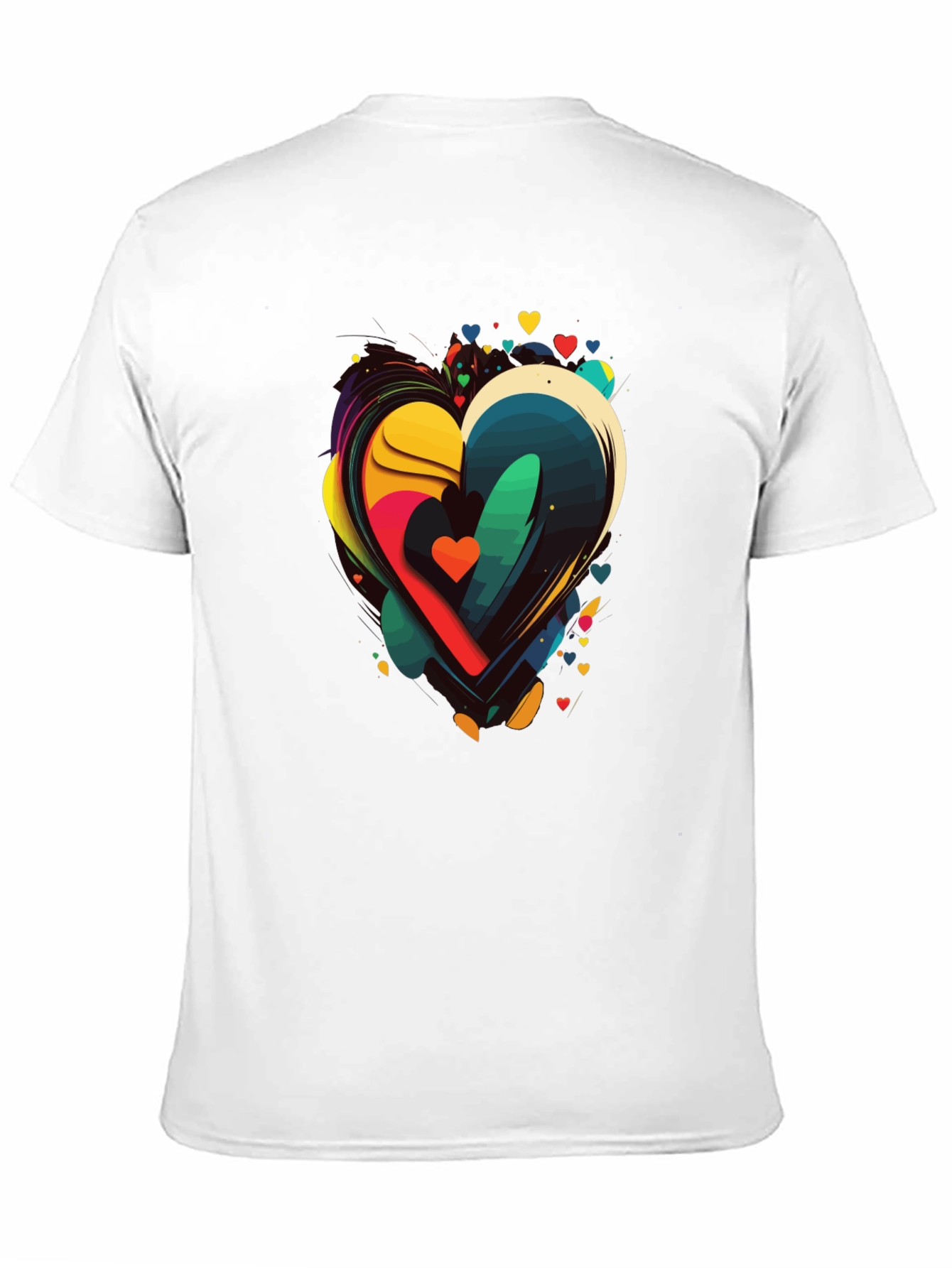 Abstract Heart Graphic Tee