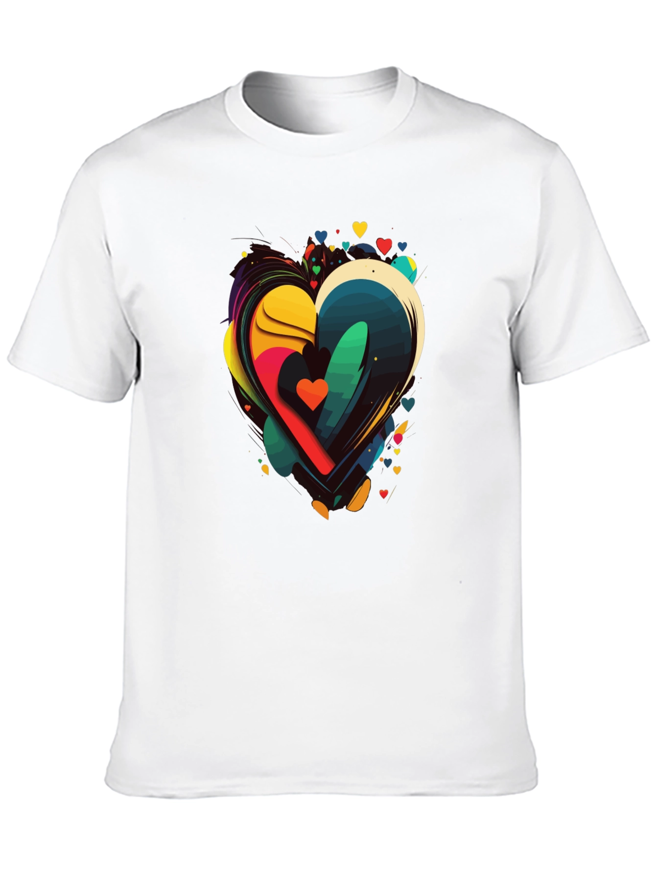 Abstract Heart Graphic Tee