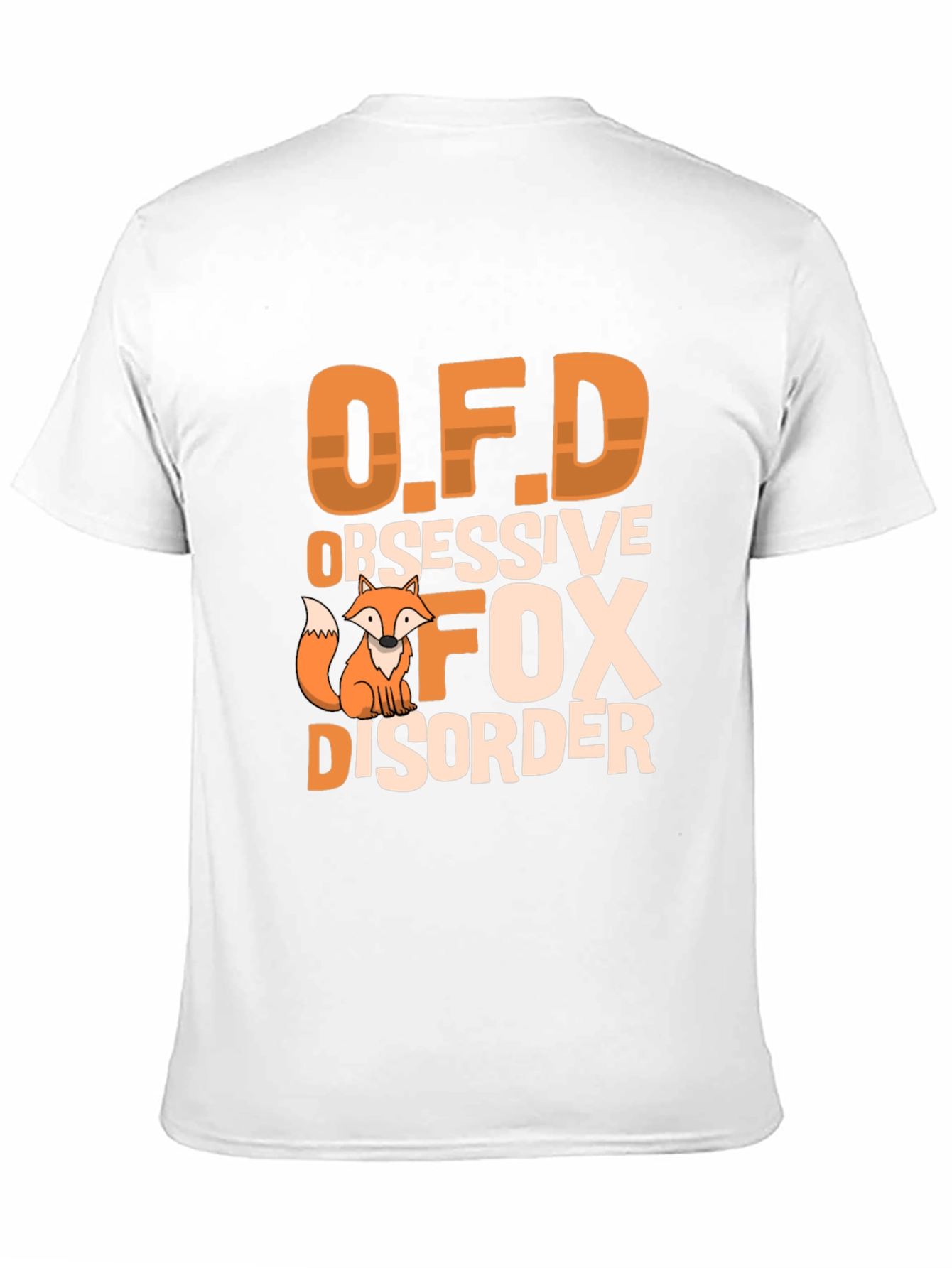 Obsessive Fox Disorder Black T-Shirt