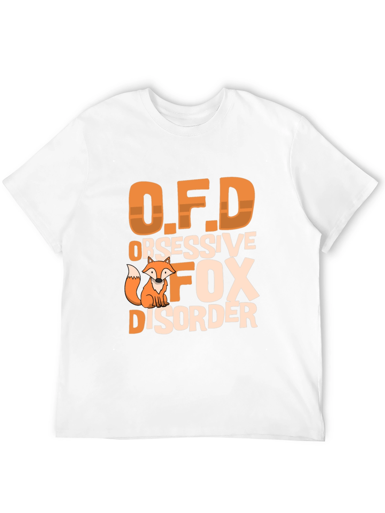 Obsessive Fox Disorder Black T-Shirt
