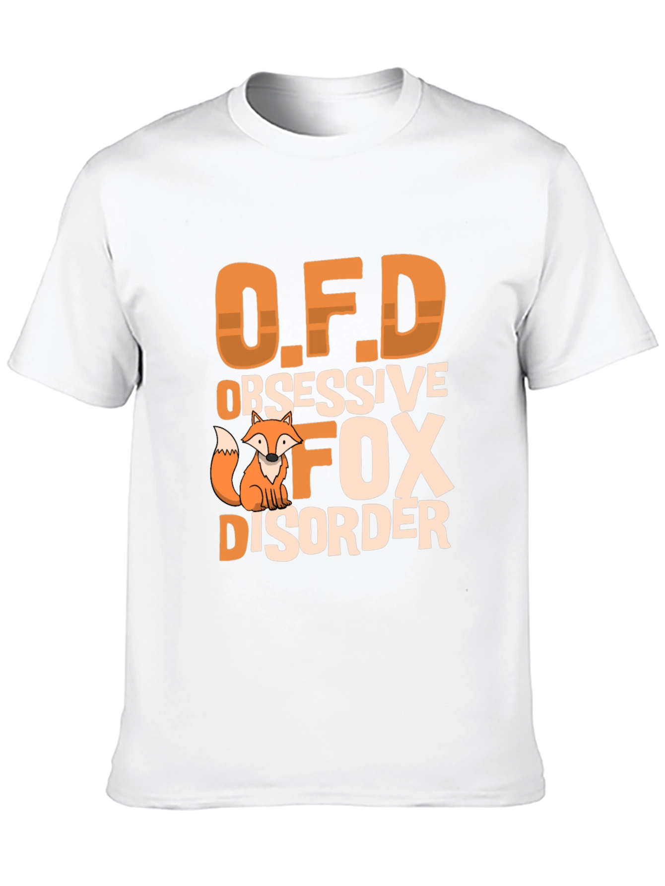 Obsessive Fox Disorder Black T-Shirt