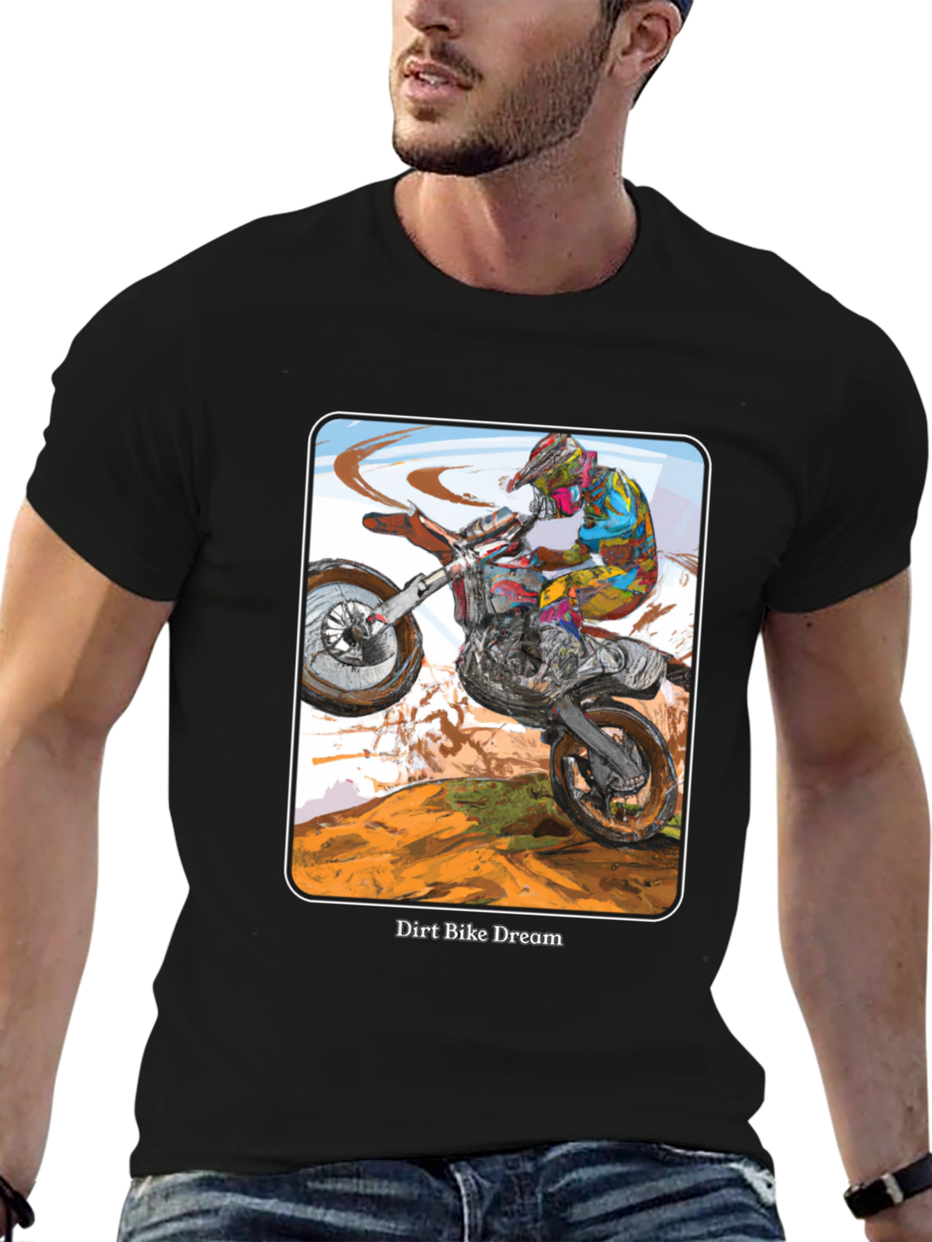 Dirt Bike Dream T-Shirt - Motocross Rider Design