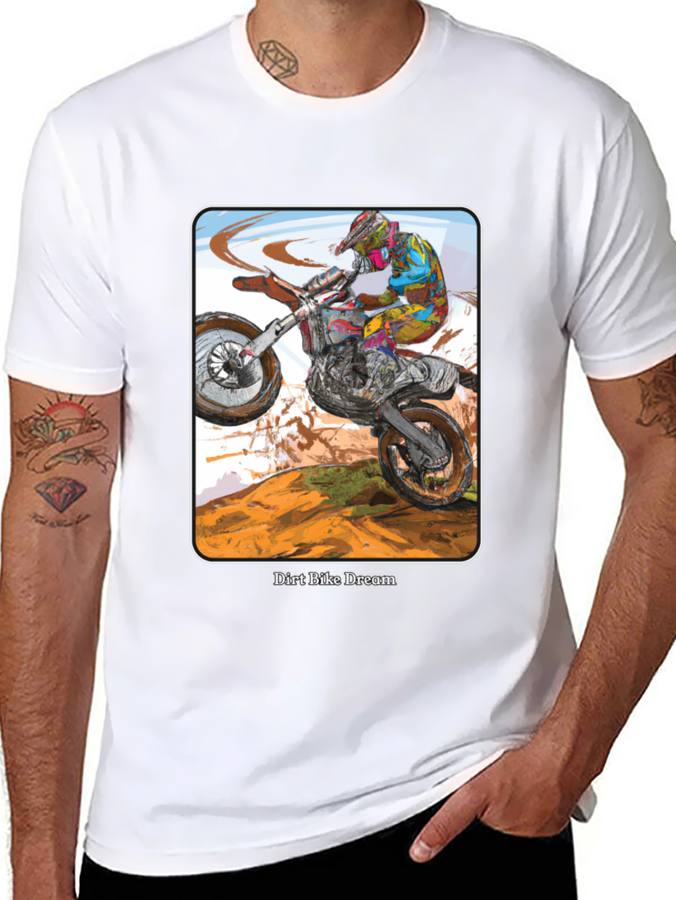 Dirt Bike Dream T-Shirt - Motocross Rider Design