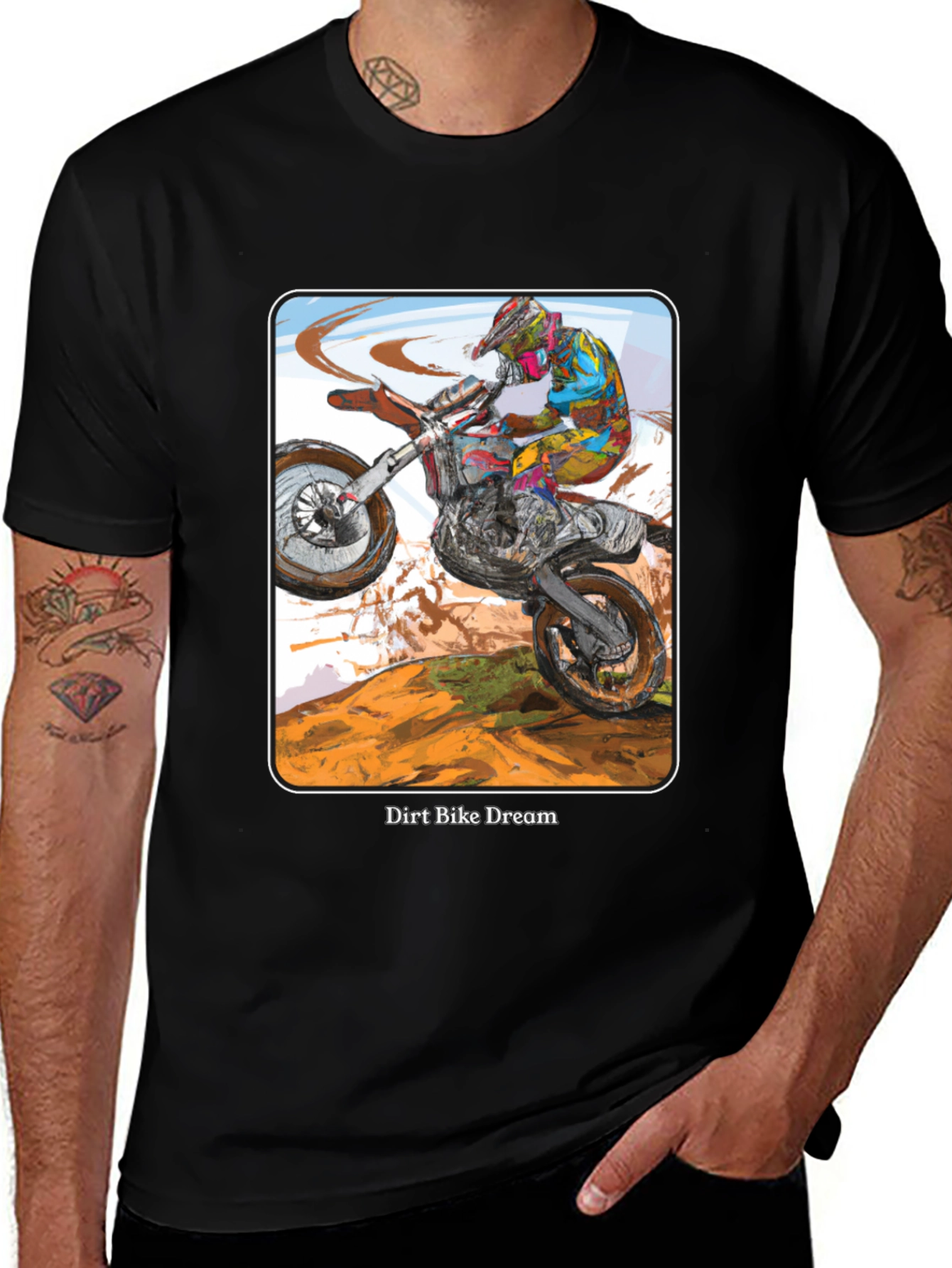 Dirt Bike Dream T-Shirt - Motocross Rider Design