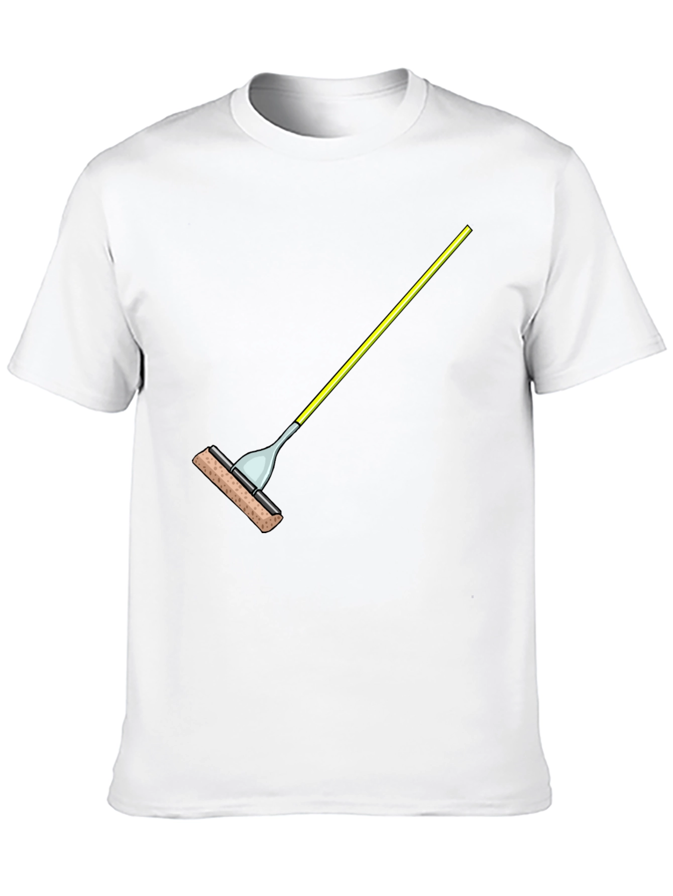 Novelty Sponge Mop Graphic Tee - Black