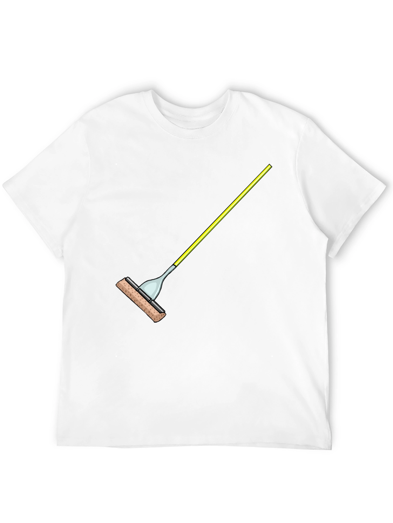 Novelty Sponge Mop Graphic Tee - Black