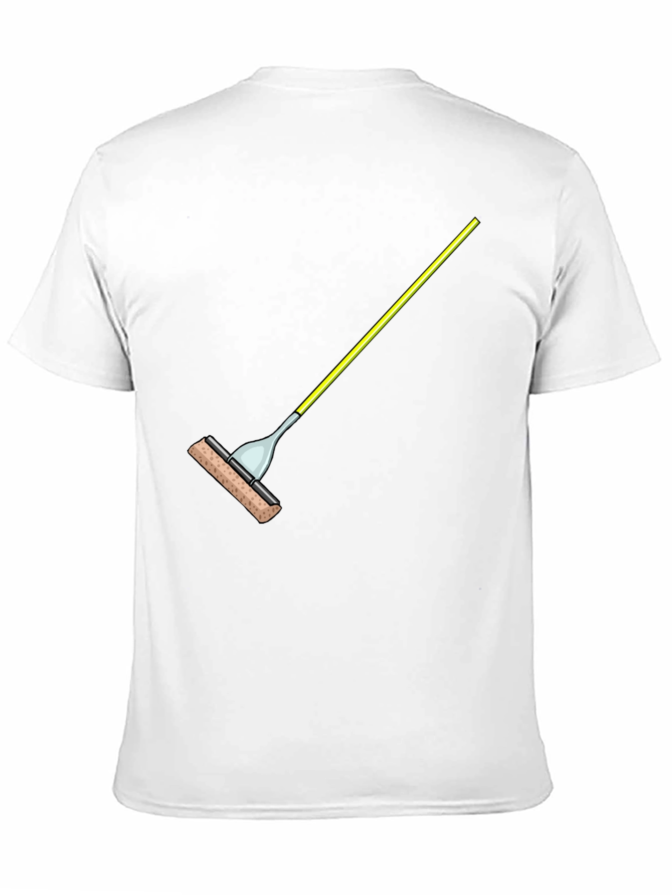 Novelty Sponge Mop Graphic Tee - Black