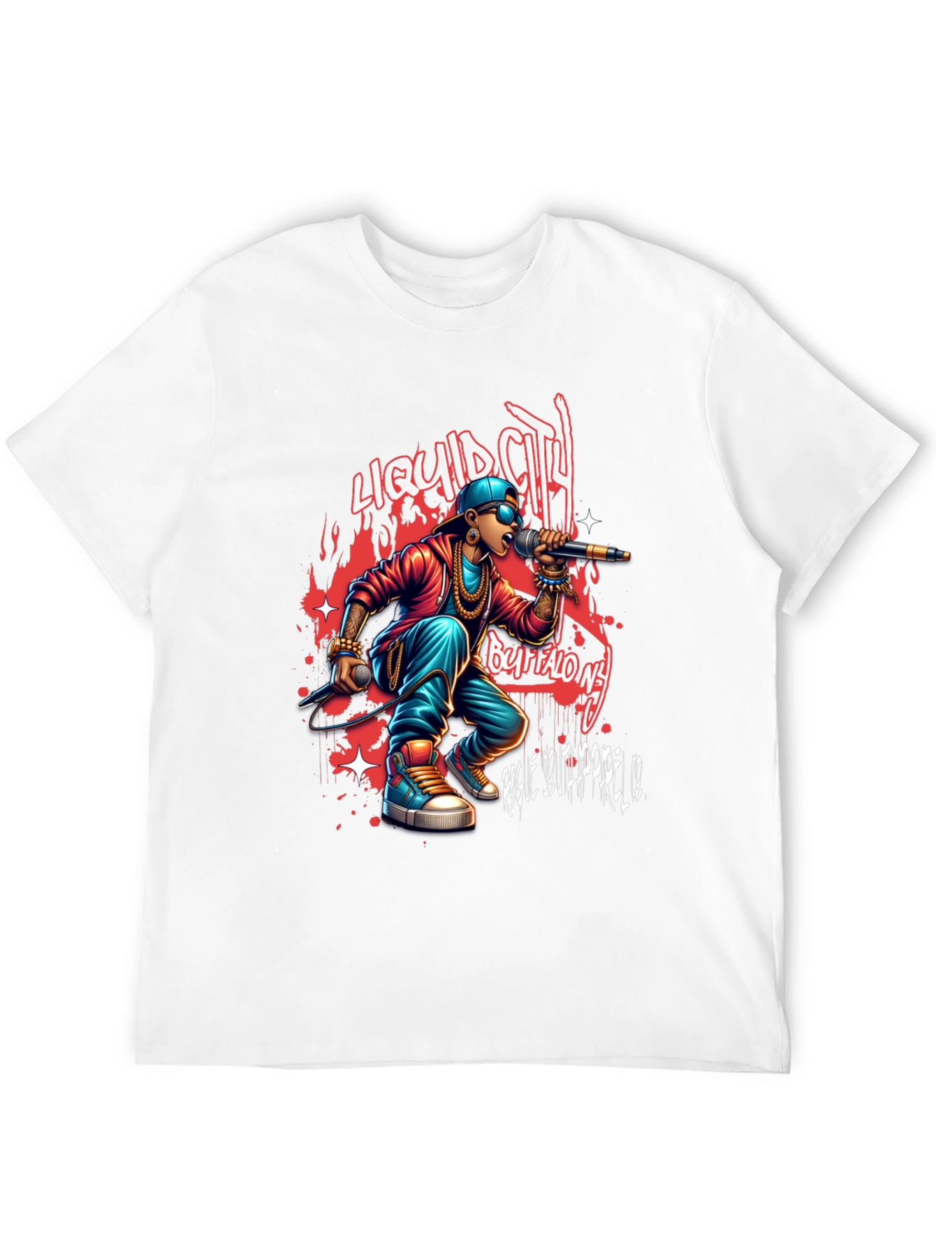 Liquid City Tee: Buffalo NY Rapper Graphic T-Shirt