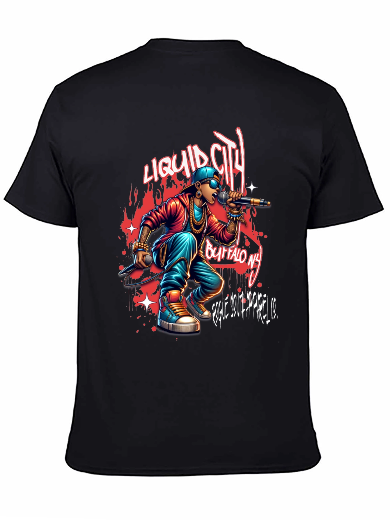 Liquid City Tee: Buffalo NY Rapper Graphic T-Shirt