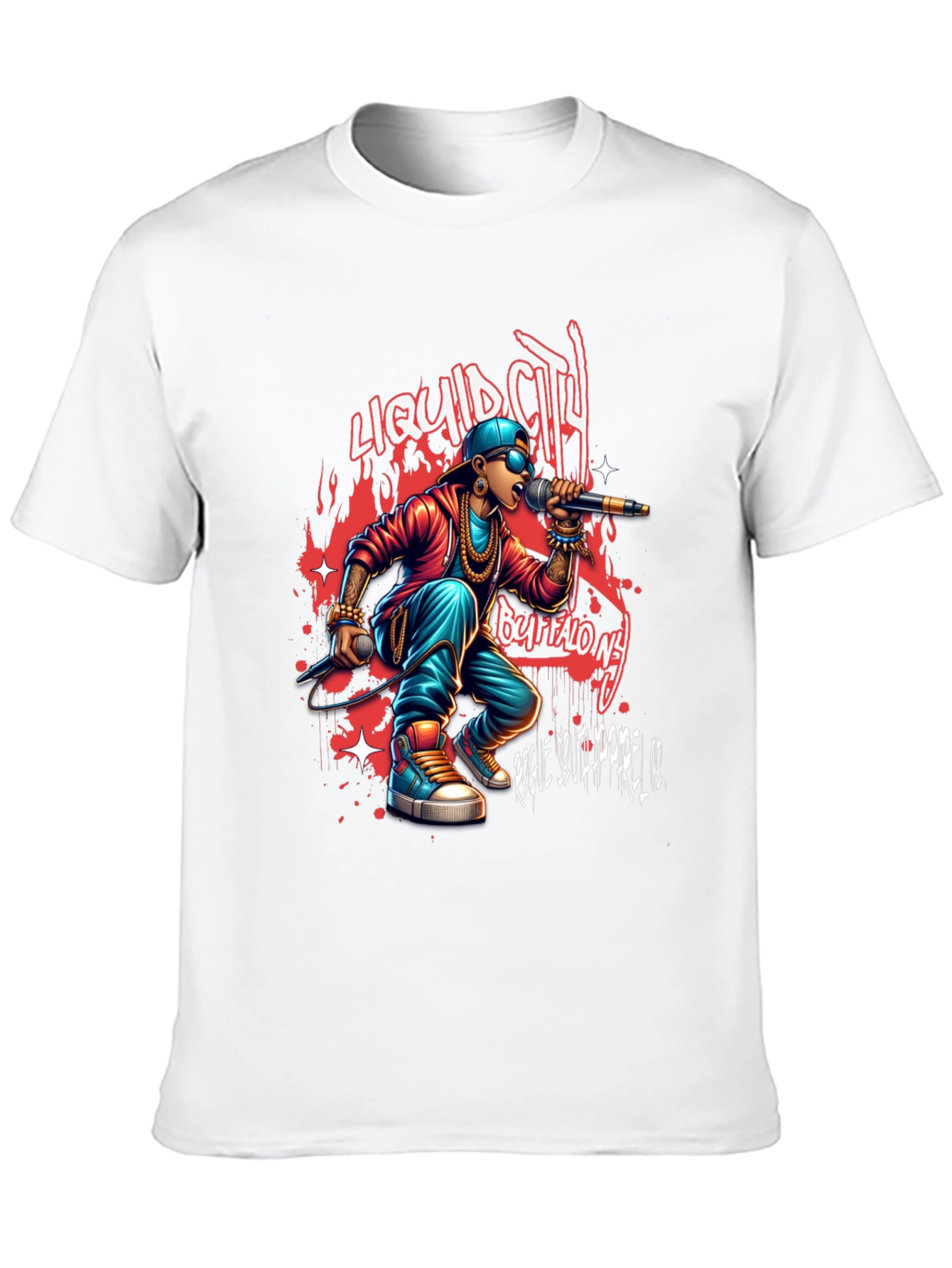 Liquid City Tee: Buffalo NY Rapper Graphic T-Shirt