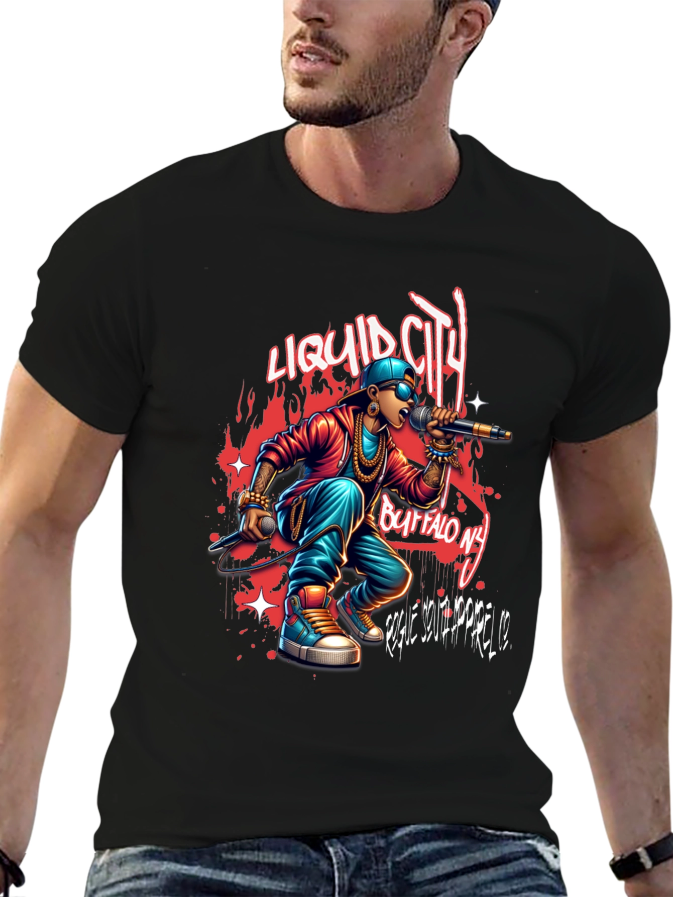 Liquid City Tee: Buffalo NY Rapper Graphic T-Shirt