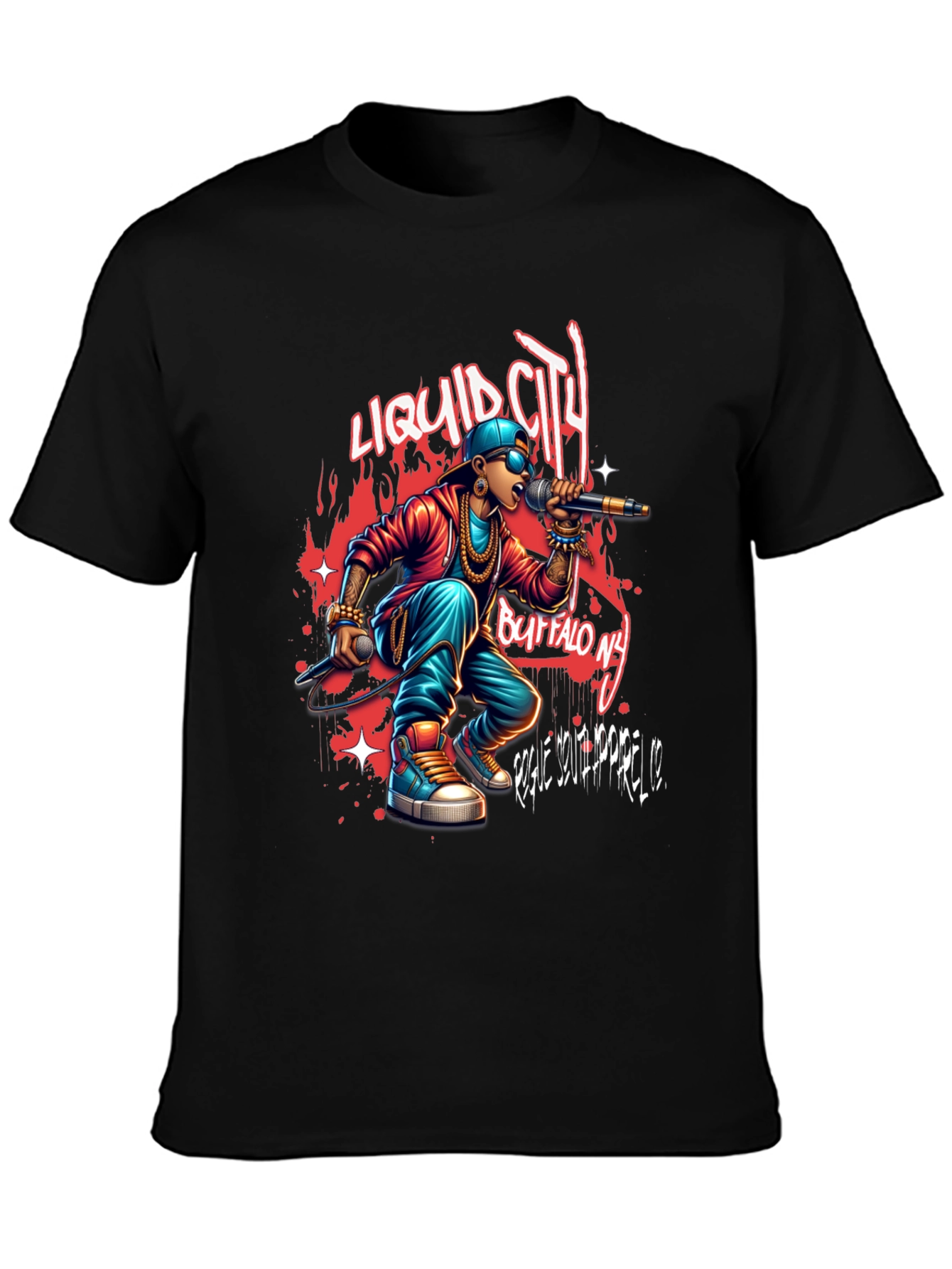 Liquid City Tee: Buffalo NY Rapper Graphic T-Shirt