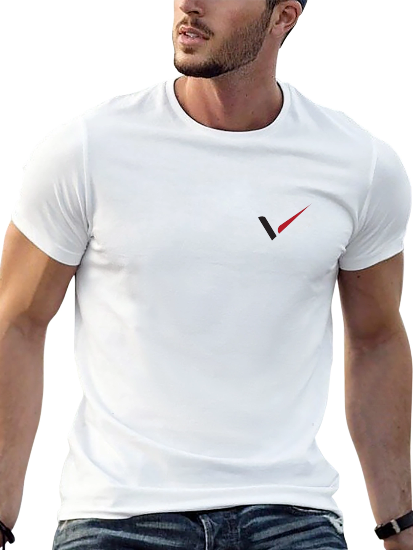Mens Black Short Sleeve T-Shirt with Logo