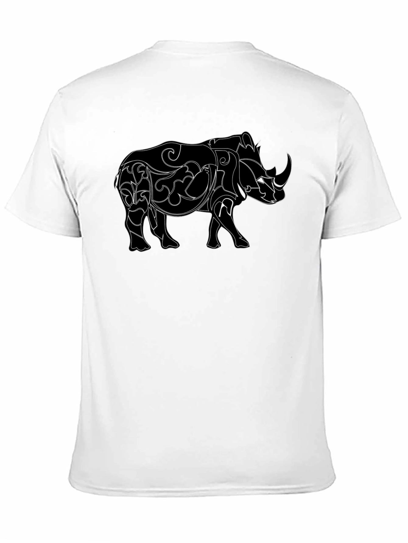 Rhinoceros Graphic Black T-Shirt