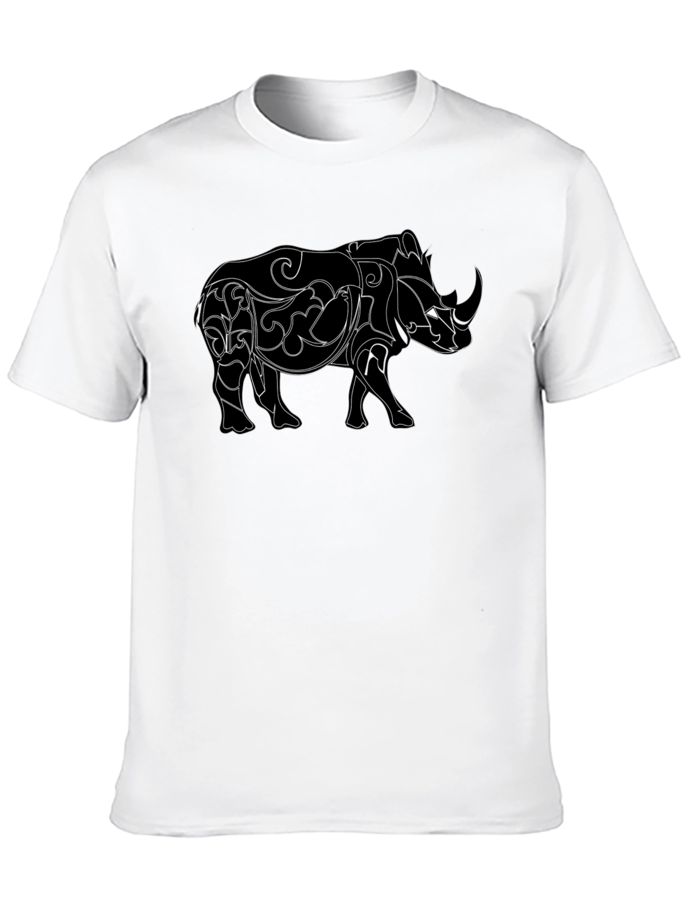Rhinoceros Graphic Black T-Shirt