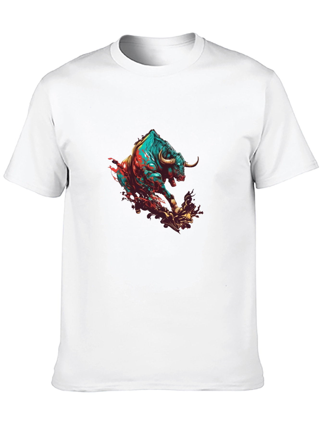 Raging Bull Graphic Tee - Black Cotton Comfort