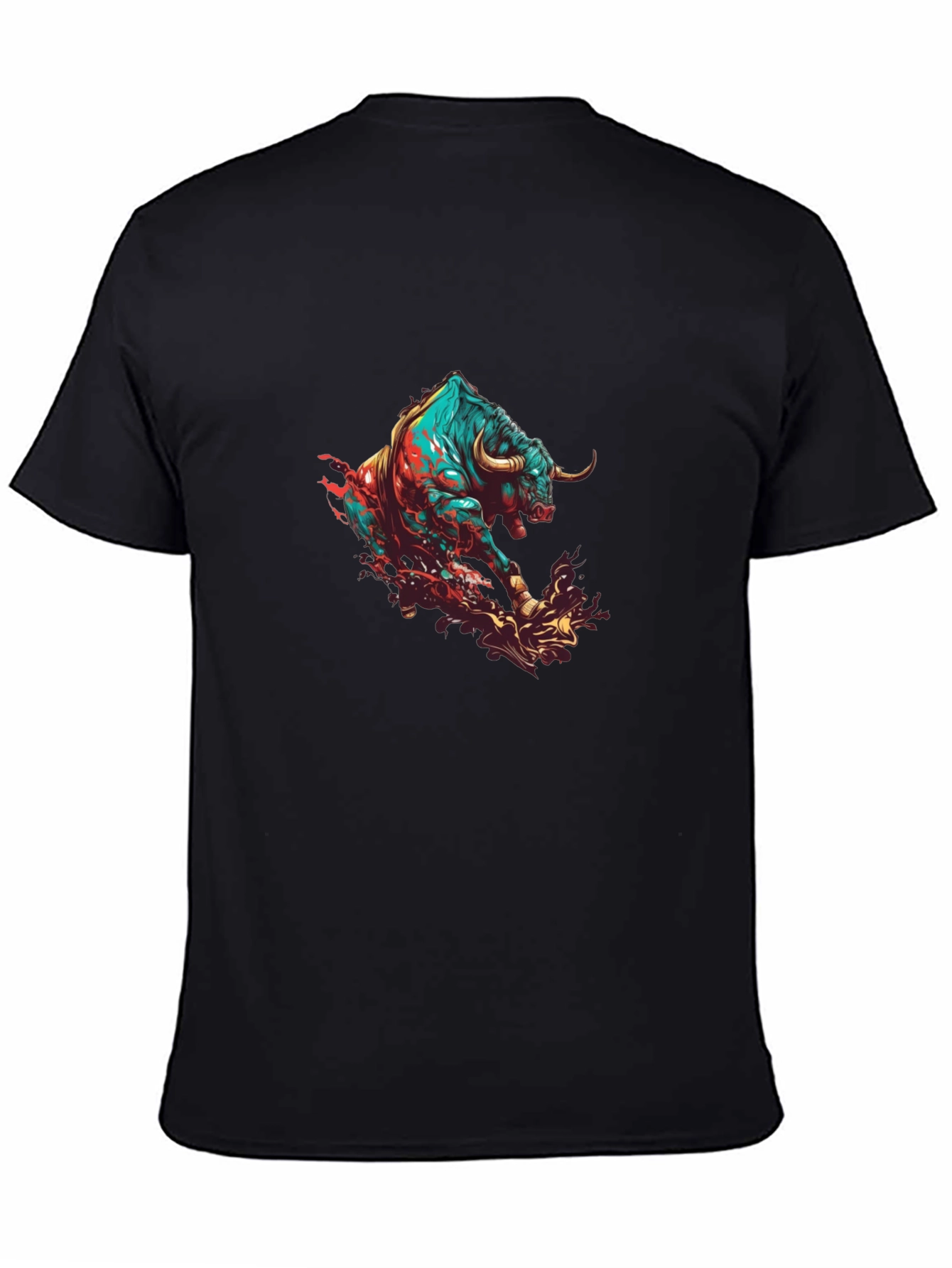 Raging Bull Graphic Tee - Black Cotton Comfort
