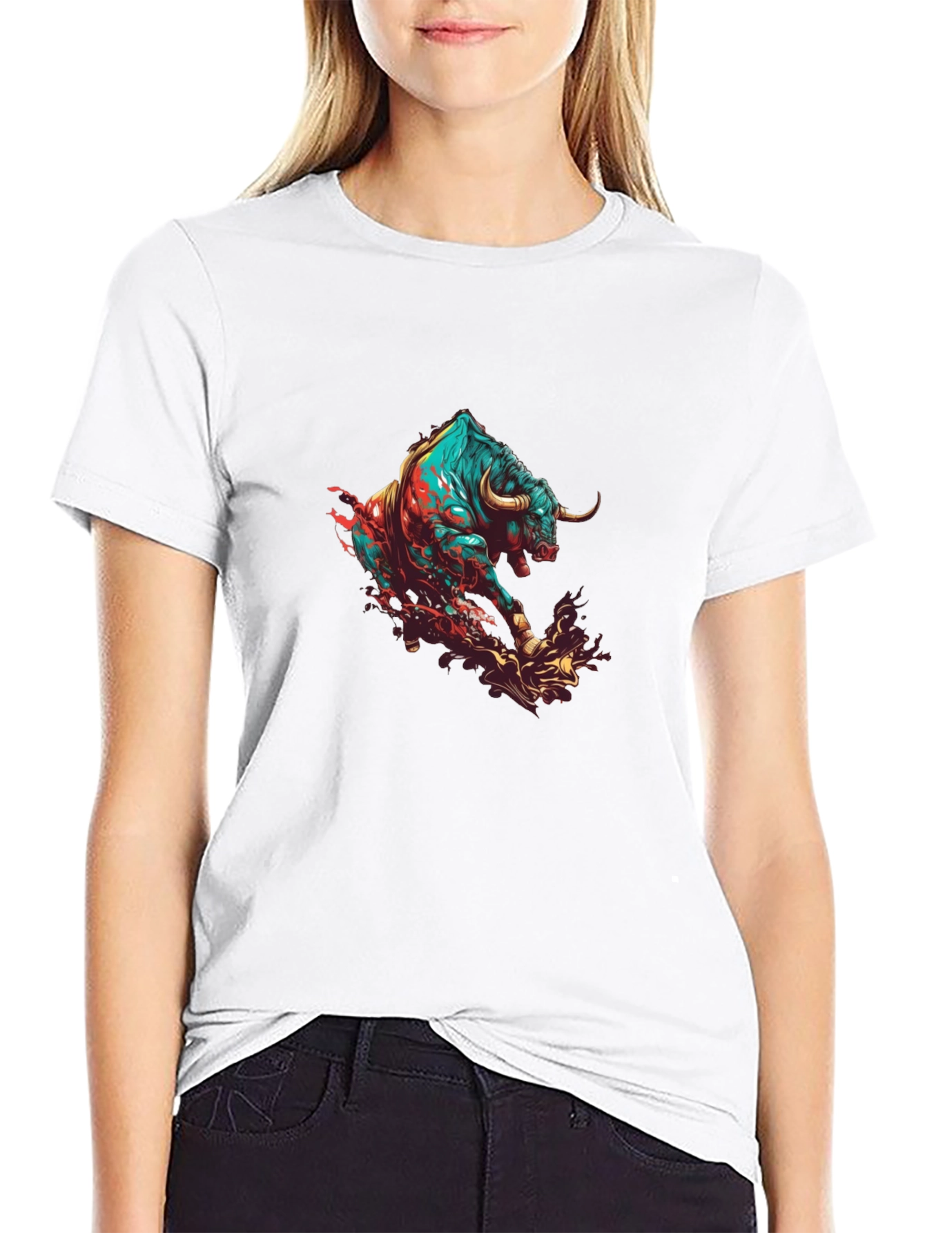 Raging Bull Graphic Tee - Black Cotton Comfort