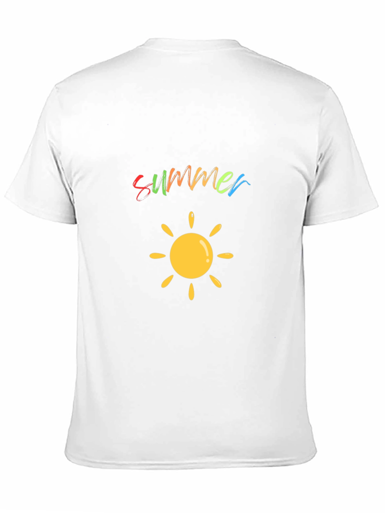 Summer Sun Graphic Black T-Shirt