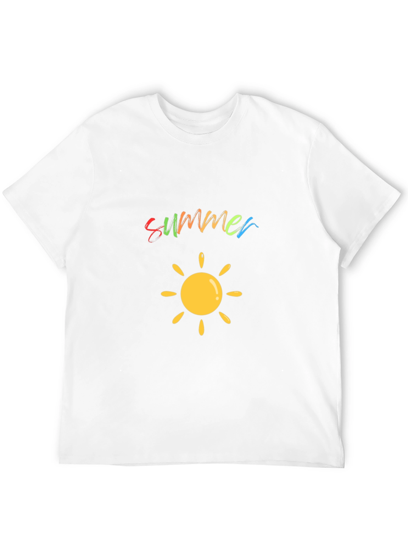 Summer Sun Graphic Black T-Shirt