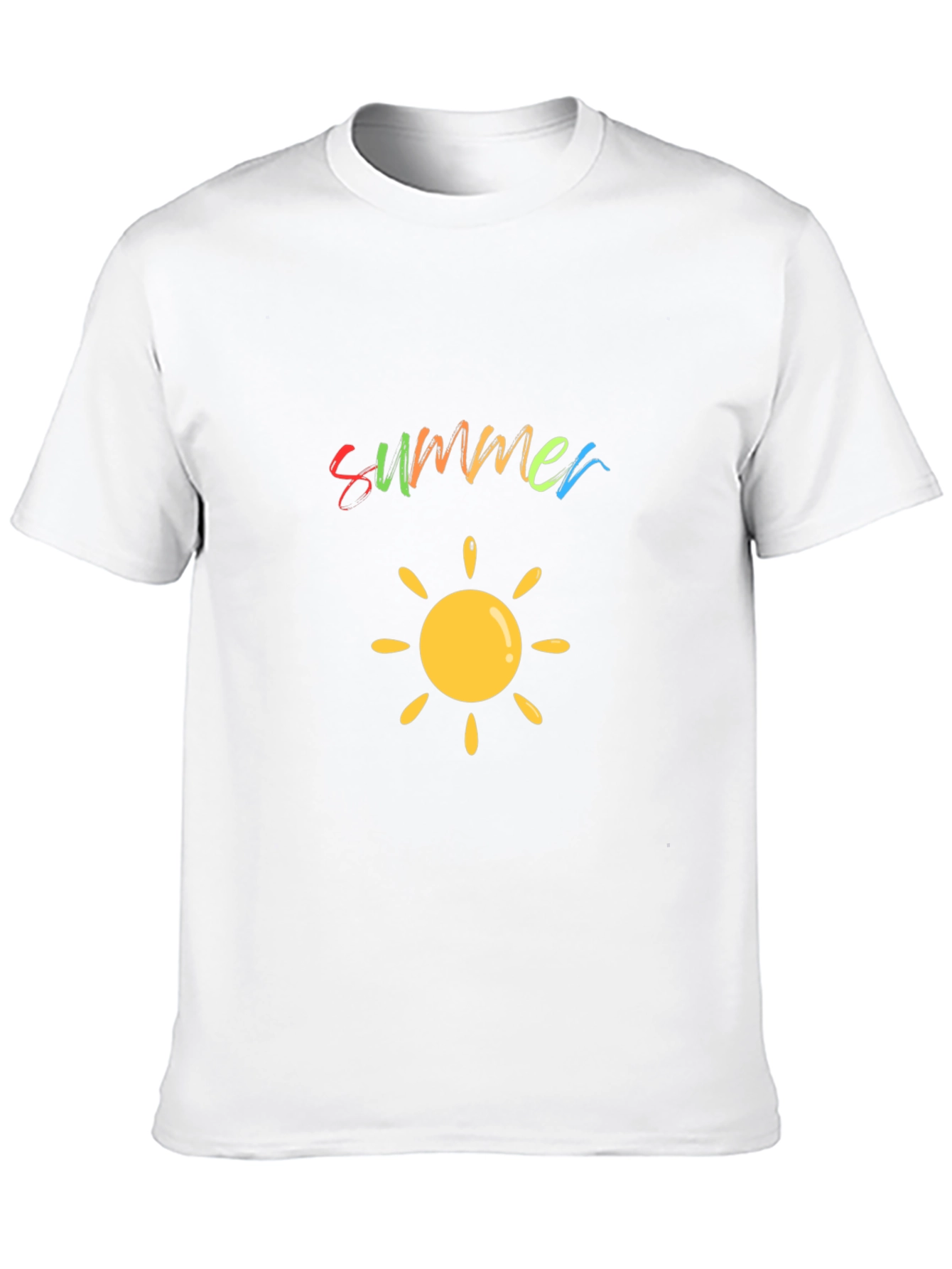 Summer Sun Graphic Black T-Shirt