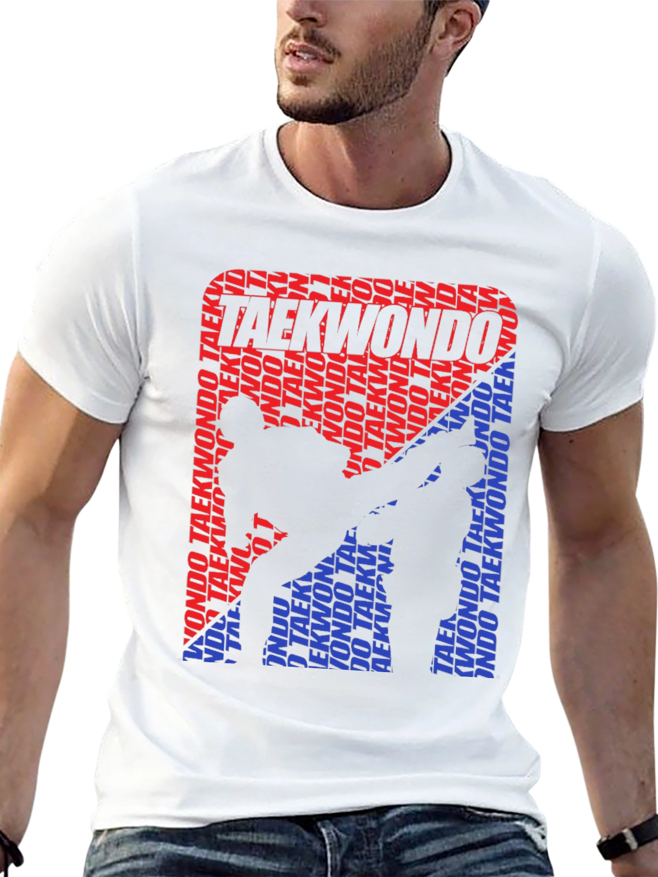 Taekwondo Silhouette Graphic T-Shirt