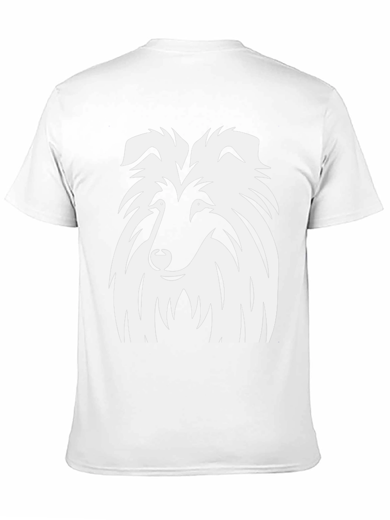 Collie Dog Graphic Black T-Shirt