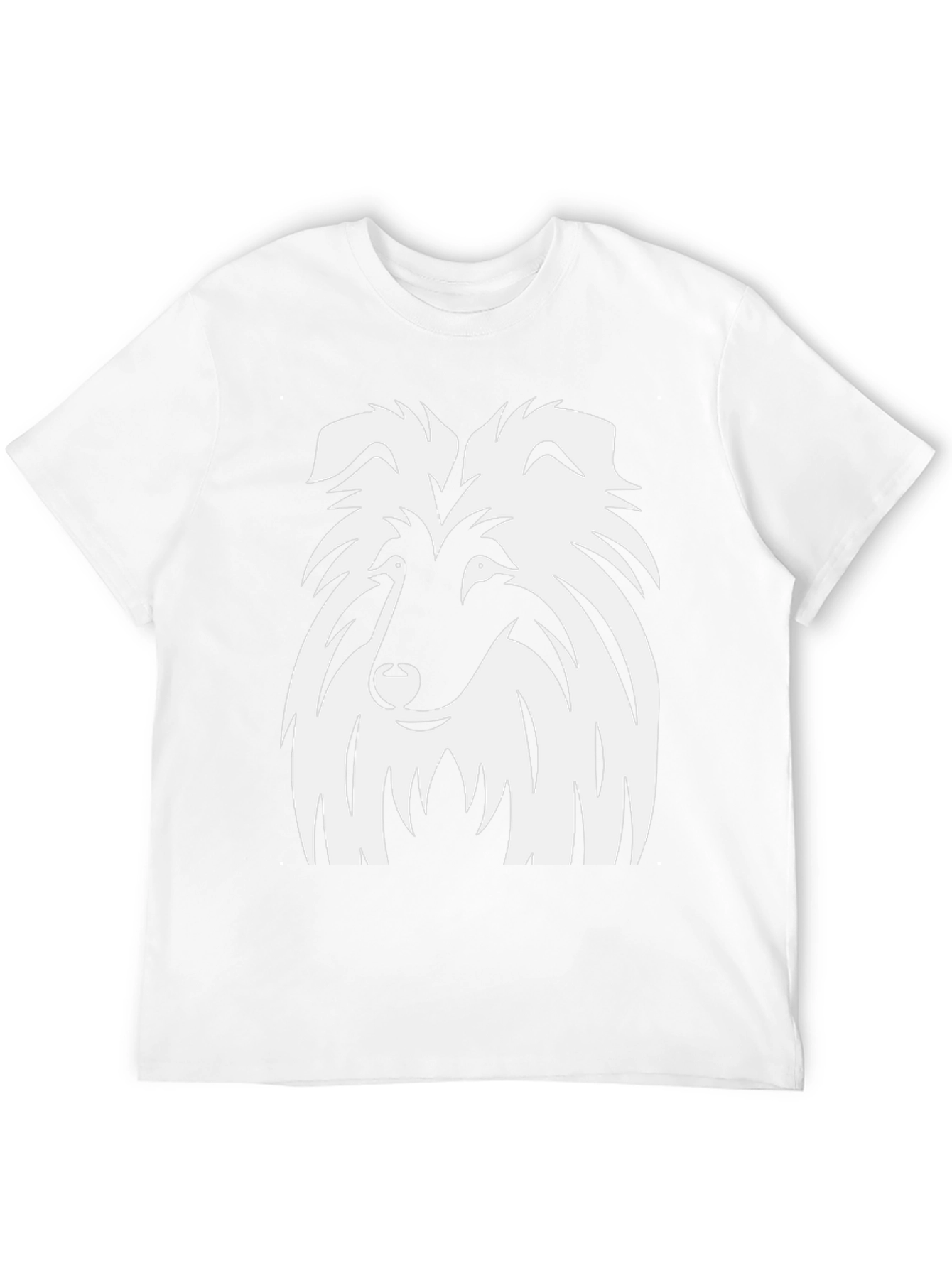 Collie Dog Graphic Black T-Shirt