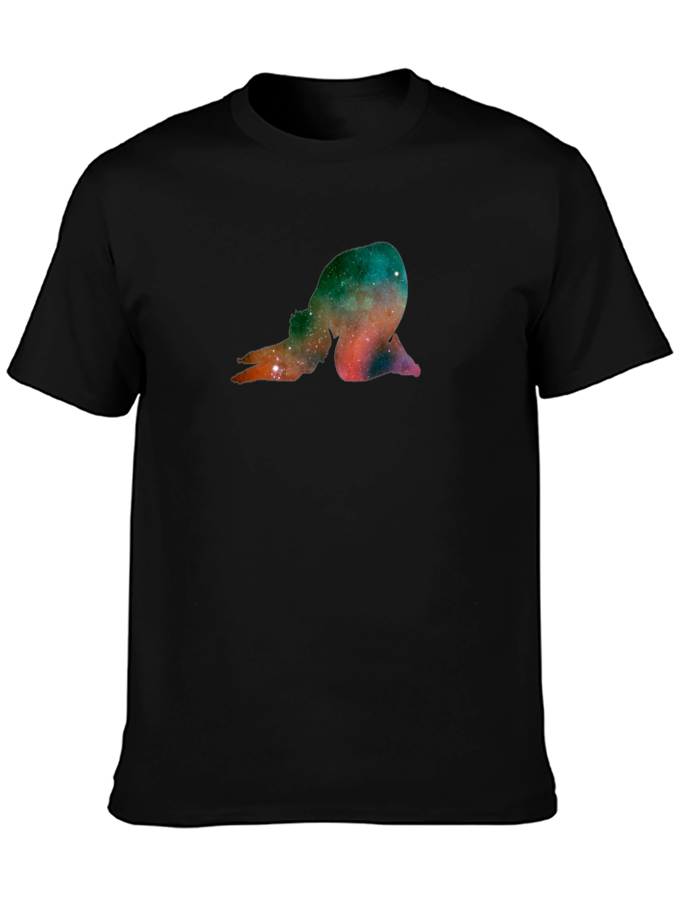 Cosmic Yogi Graphic Black T-Shirt