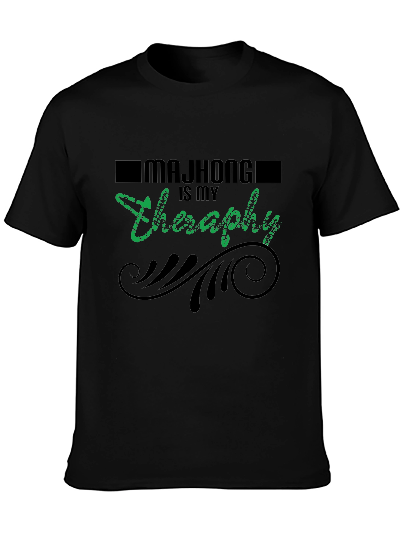 Mahjong Therapy Graphic T-Shirt - Unisex Relaxed Fit