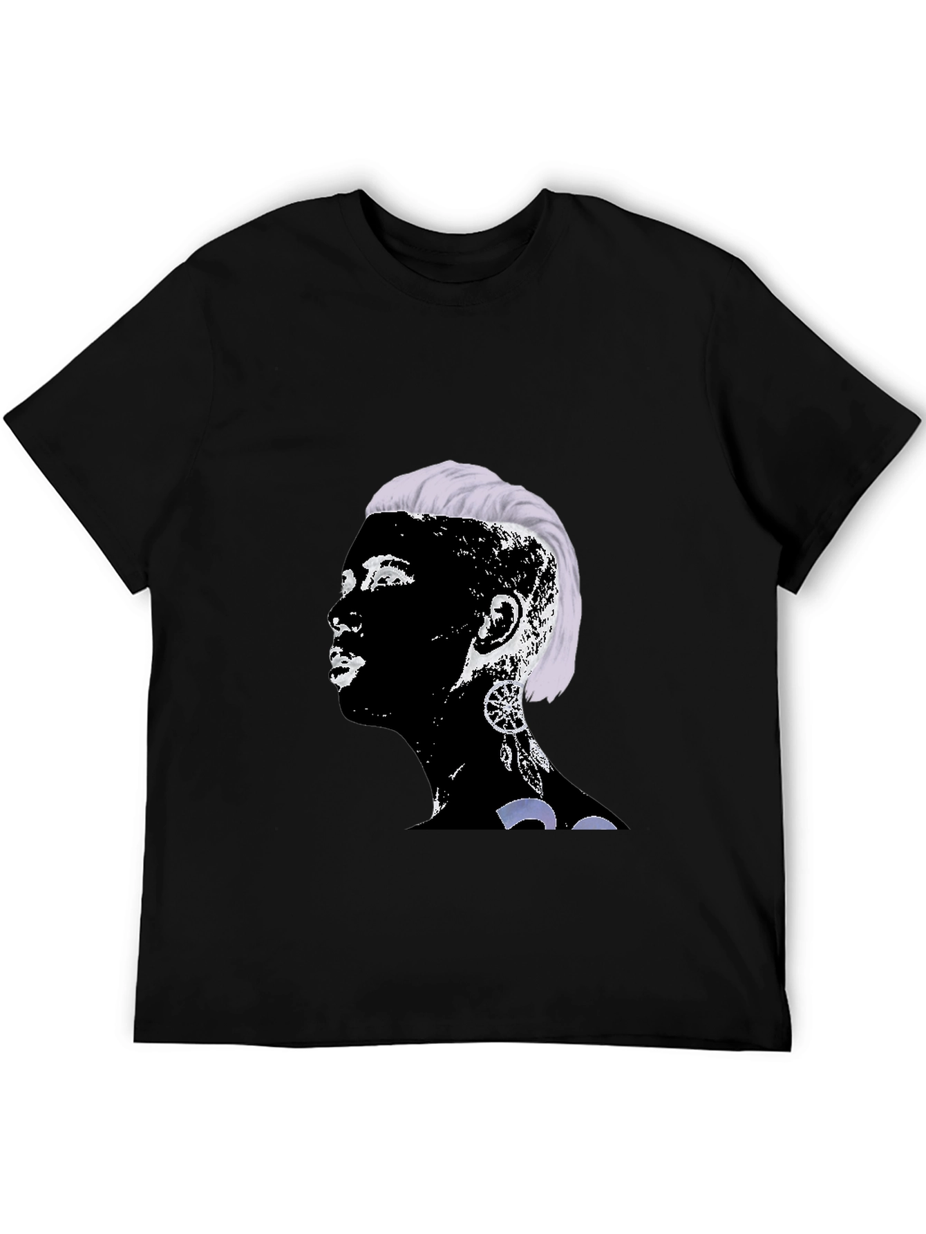 Unique Graphic Print Crewneck T-Shirt
