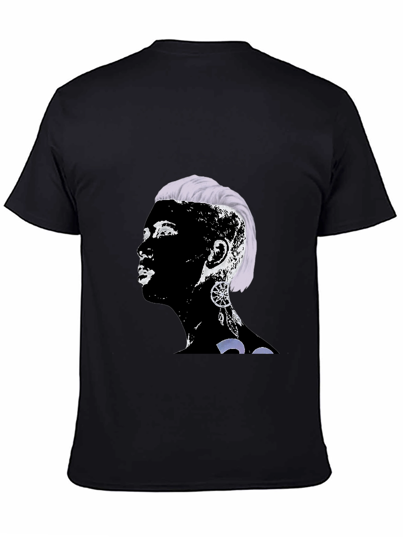 Unique Graphic Print Crewneck T-Shirt