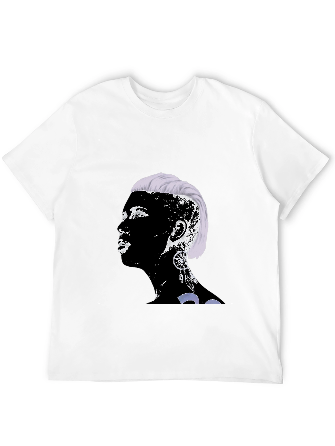 Unique Graphic Print Crewneck T-Shirt