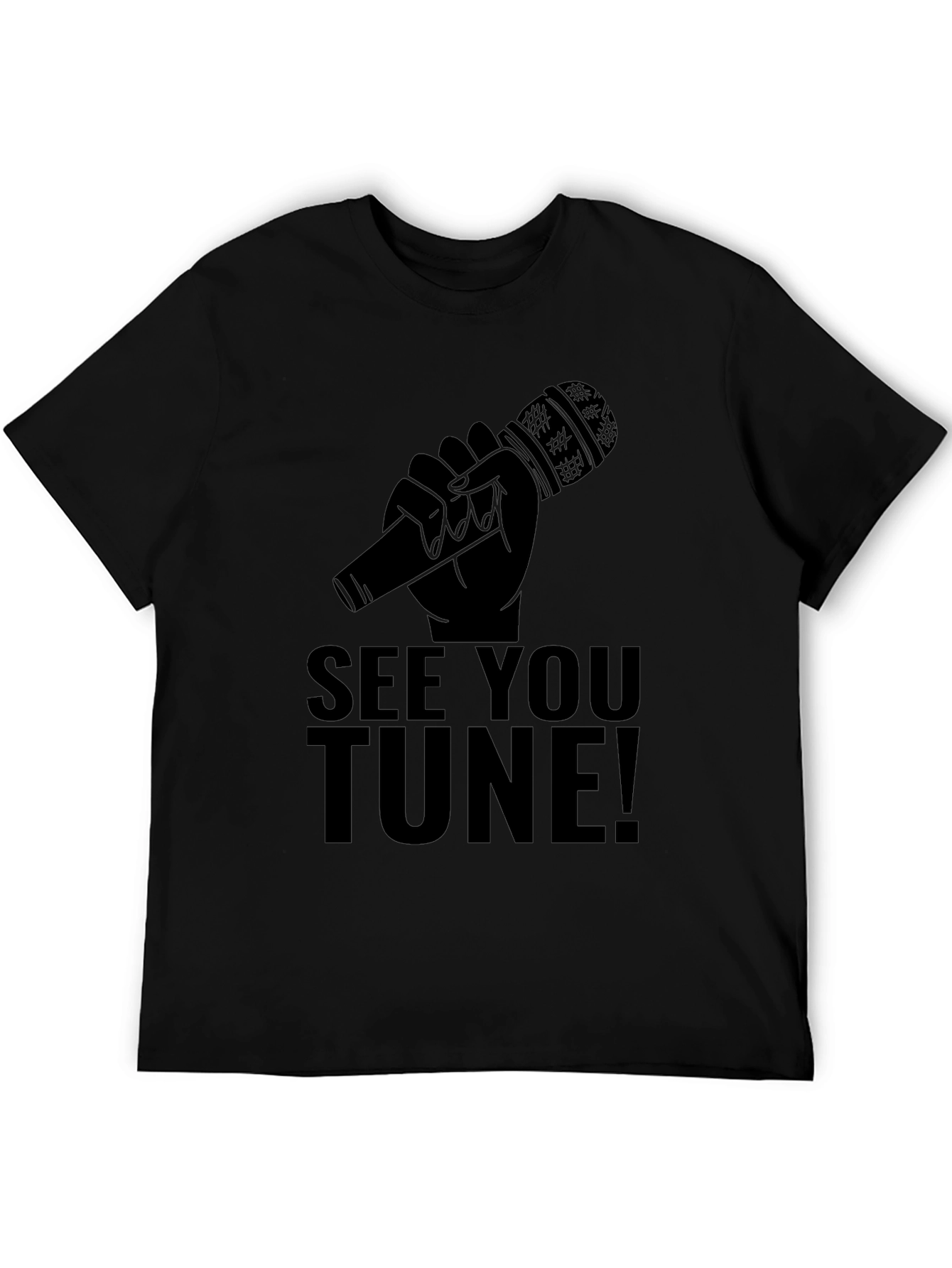 See You Tune! Black Graphic Tee