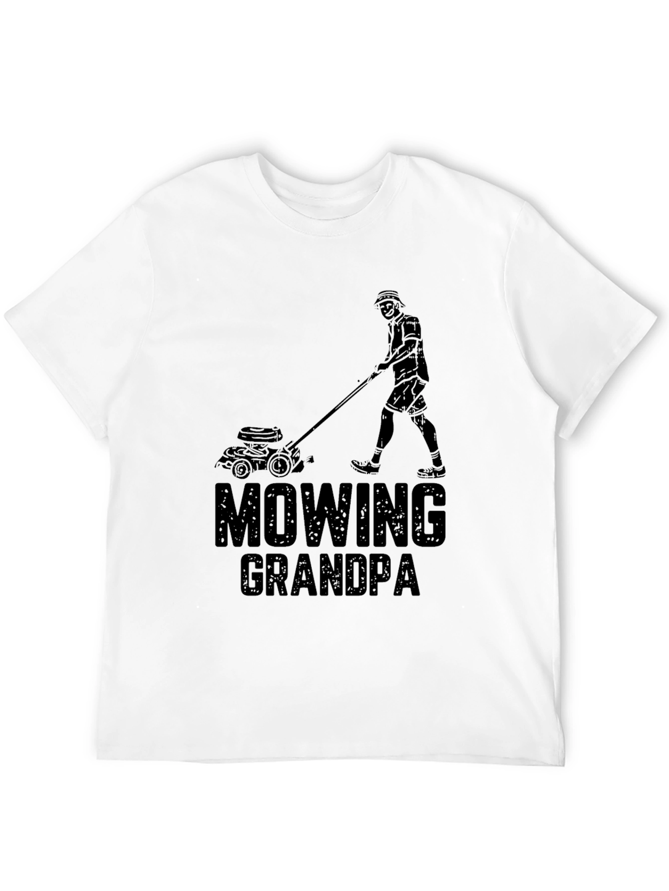 Mowing Grandpa Funny T-Shirt