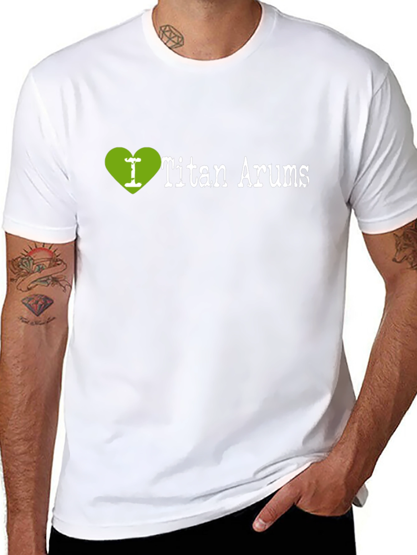 I Heart Titan Arums Black T-Shirt