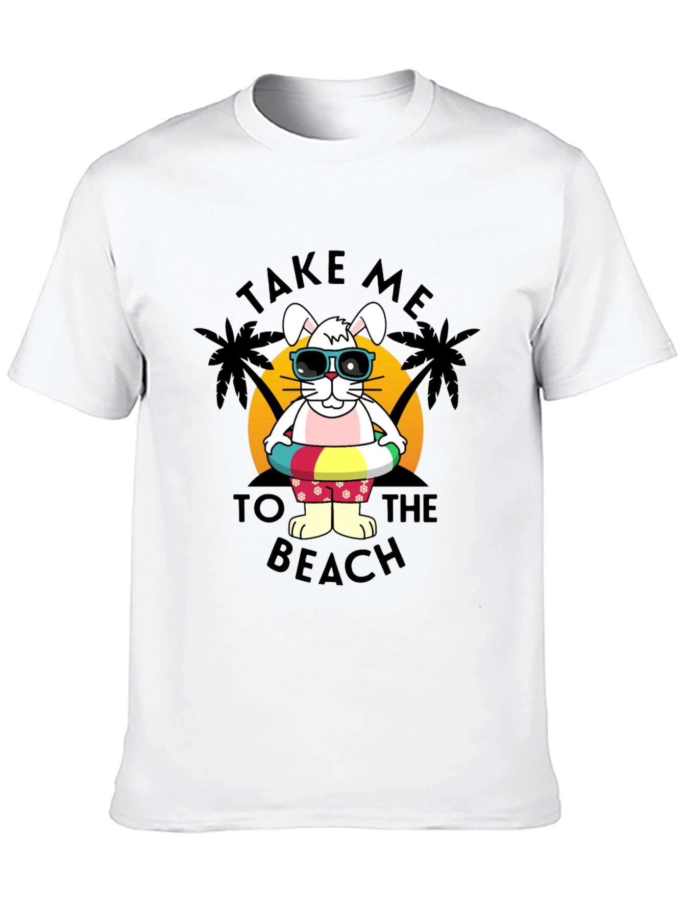 Bunny Beach Day T-Shirt - Summer Holiday Style
