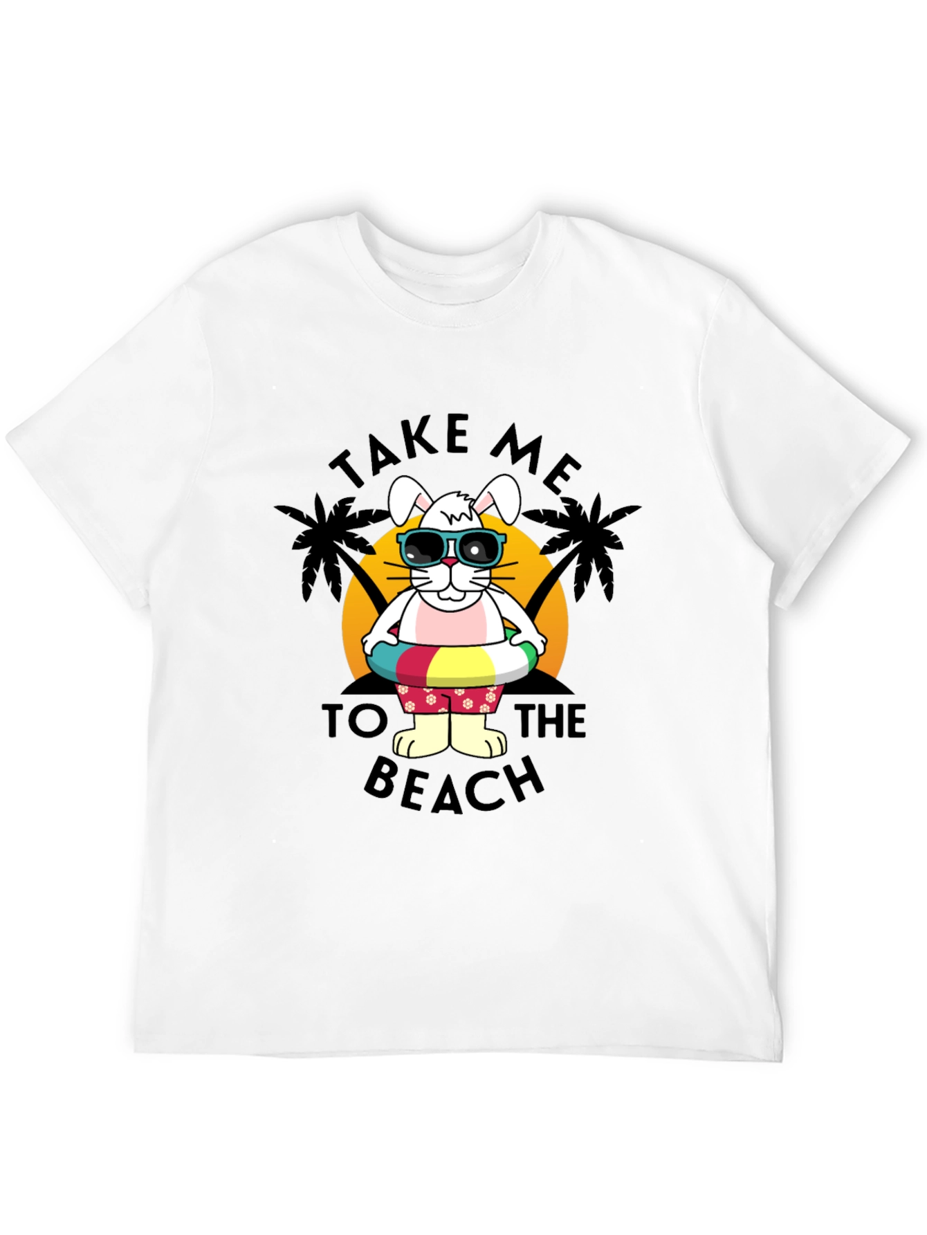 Bunny Beach Day T-Shirt - Summer Holiday Style