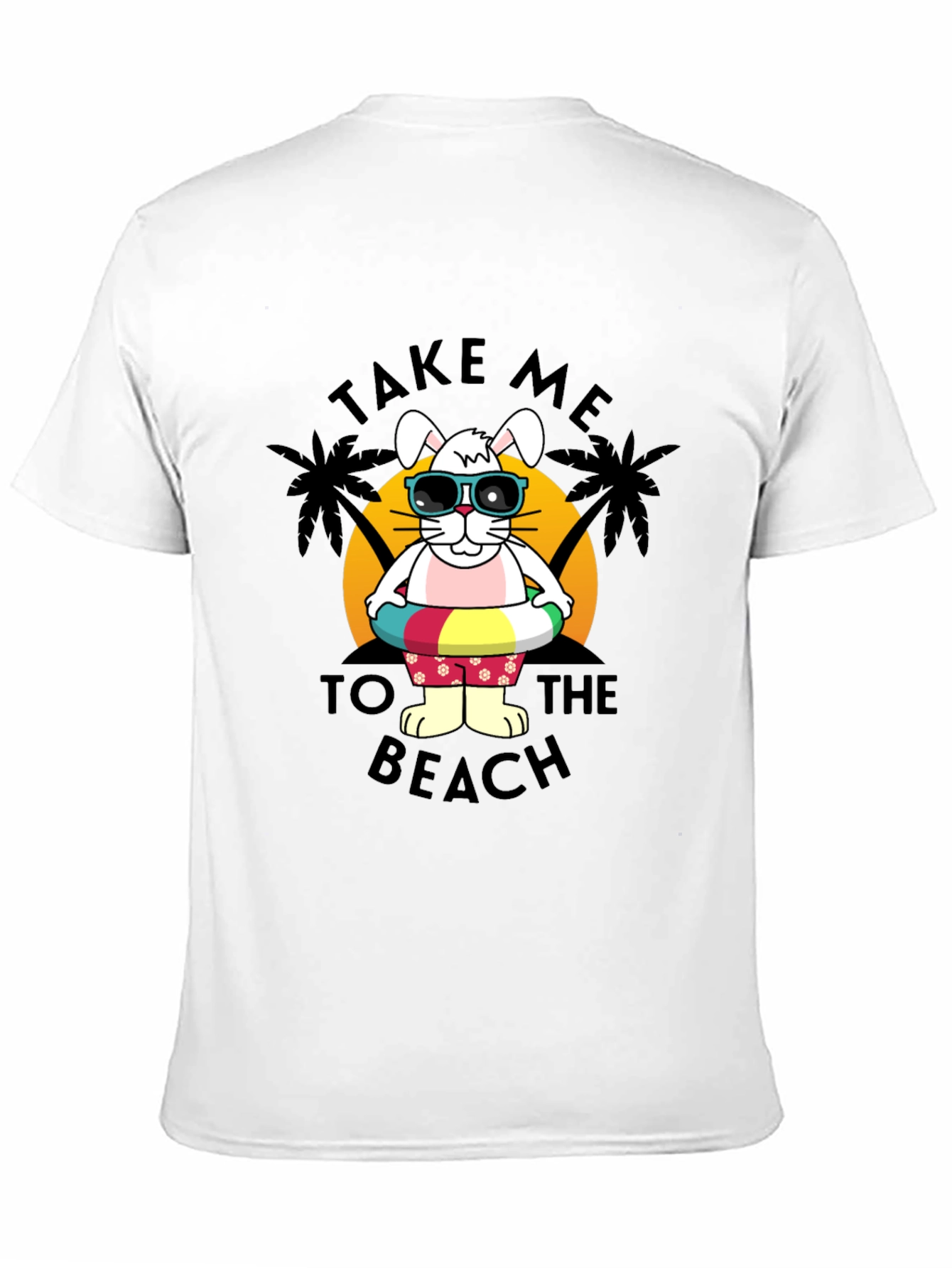 Bunny Beach Day T-Shirt - Summer Holiday Style
