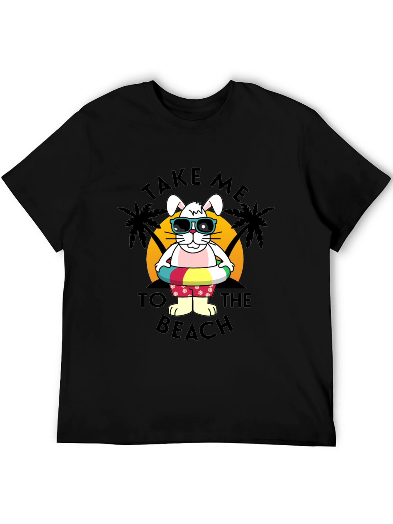 Bunny Beach Day T-Shirt - Summer Holiday Style