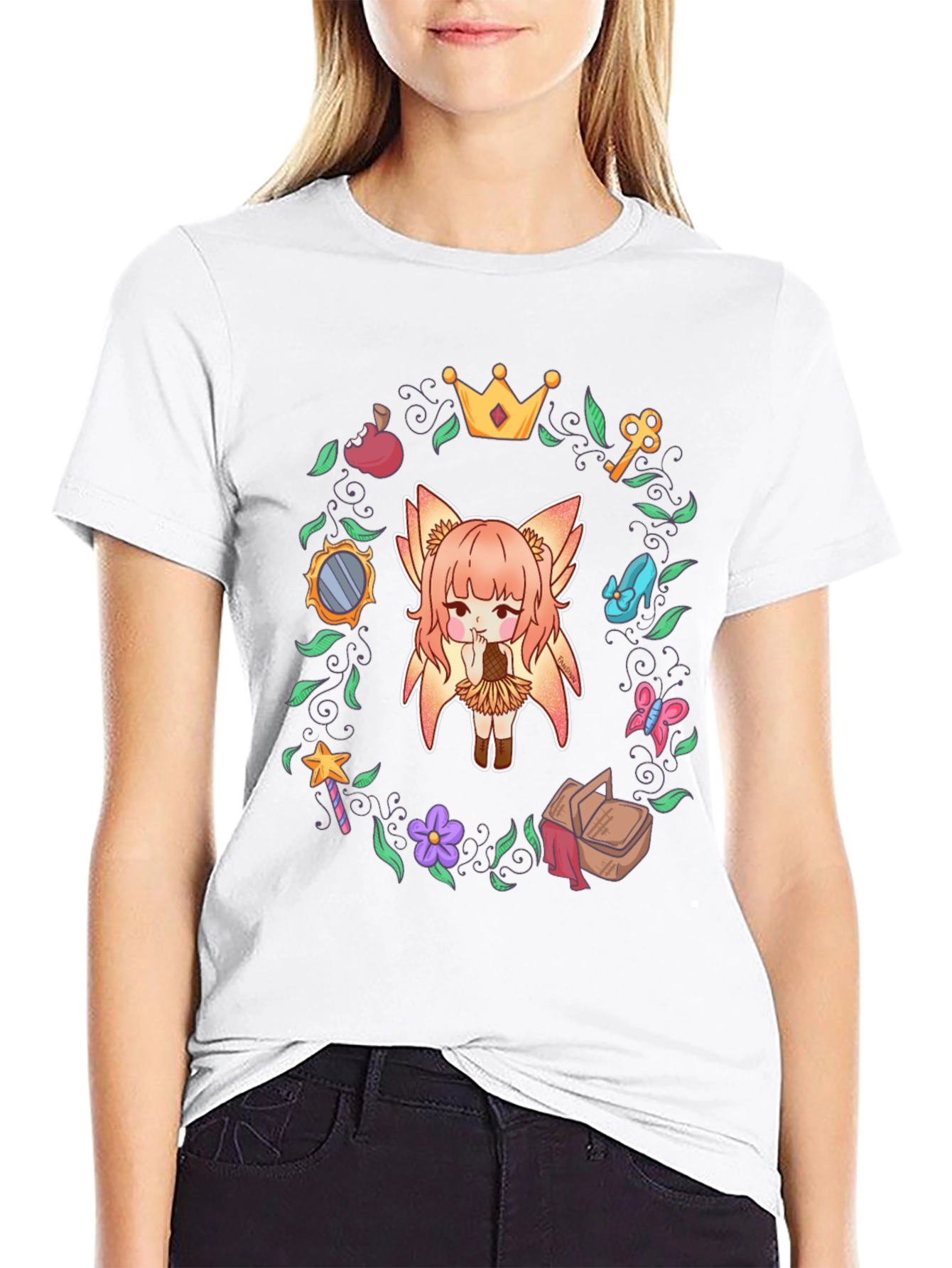 Anime Girl T-Shirt - Fairy Tale Theme