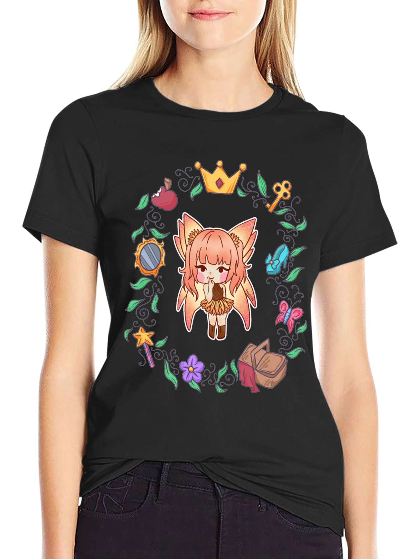 Anime Girl T-Shirt - Fairy Tale Theme