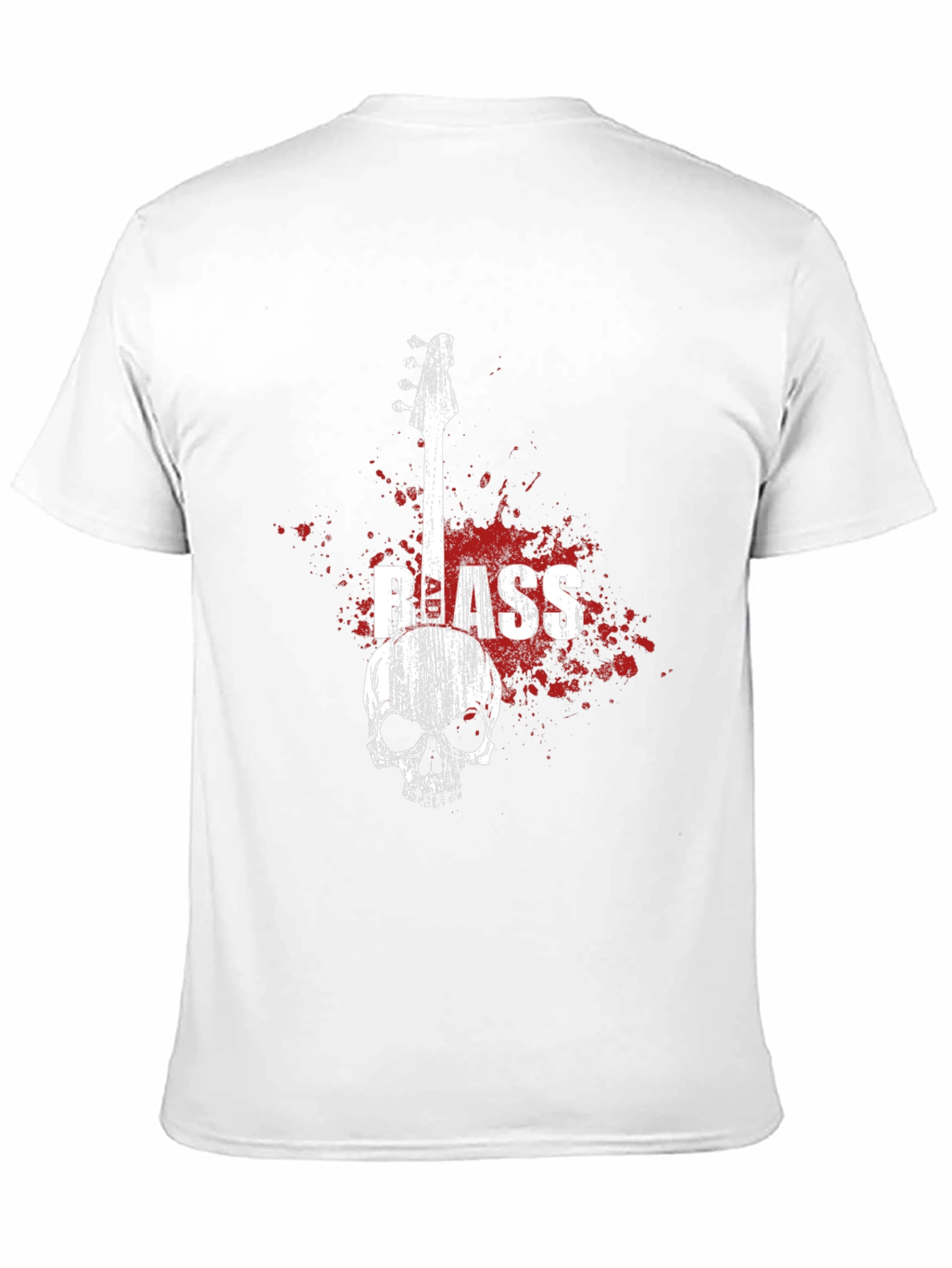 Skull Bass Guitar Graphic Tee
