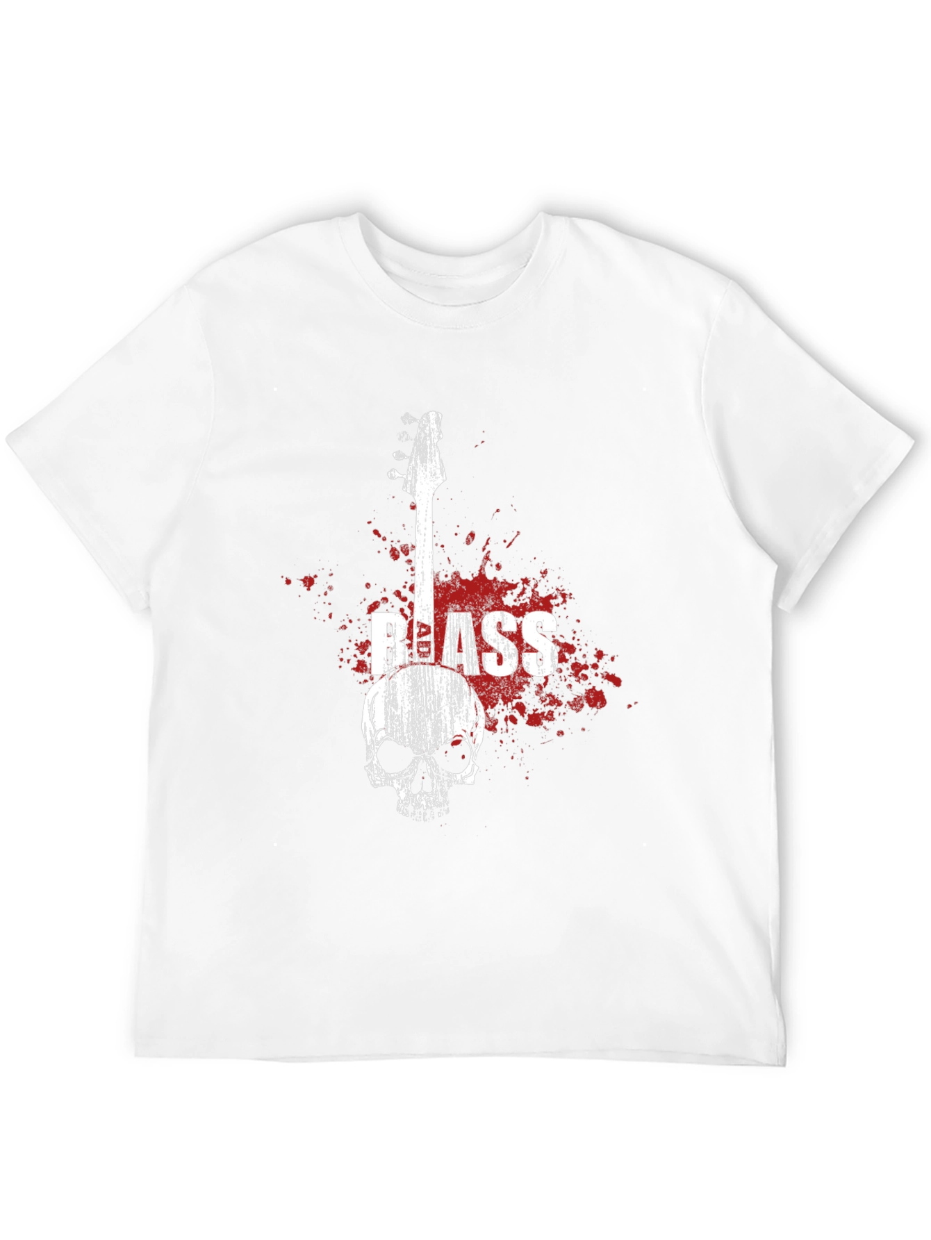 Skull Bass Guitar Graphic Tee