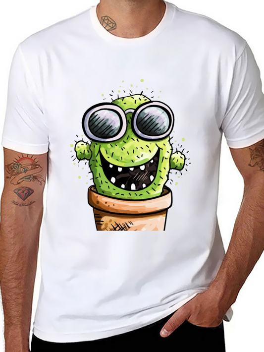 Cactus in Pot Graphic Tee - Funny T-Shirt