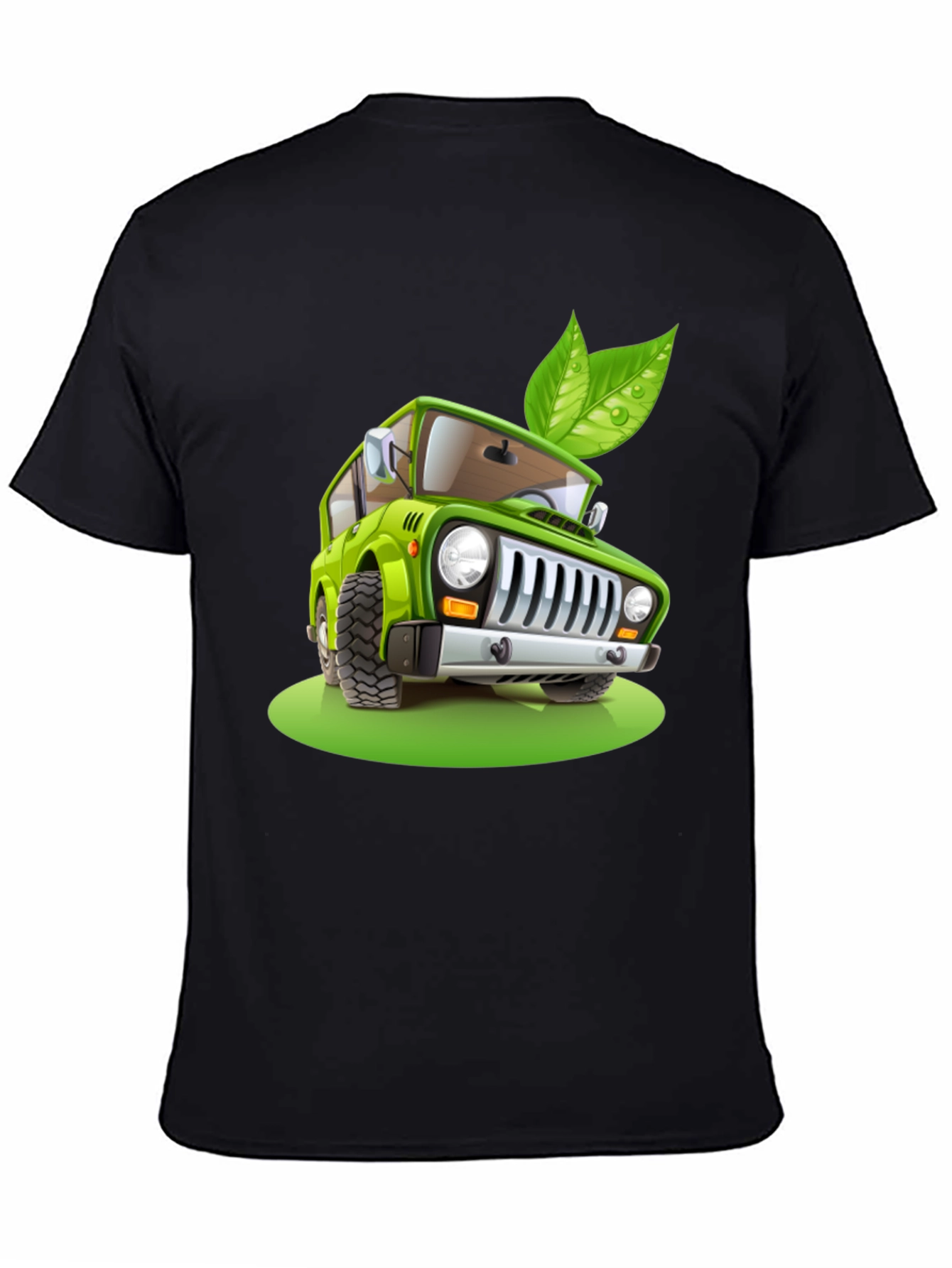 Eco-Friendly Car T-Shirt - Green Vehicle Design