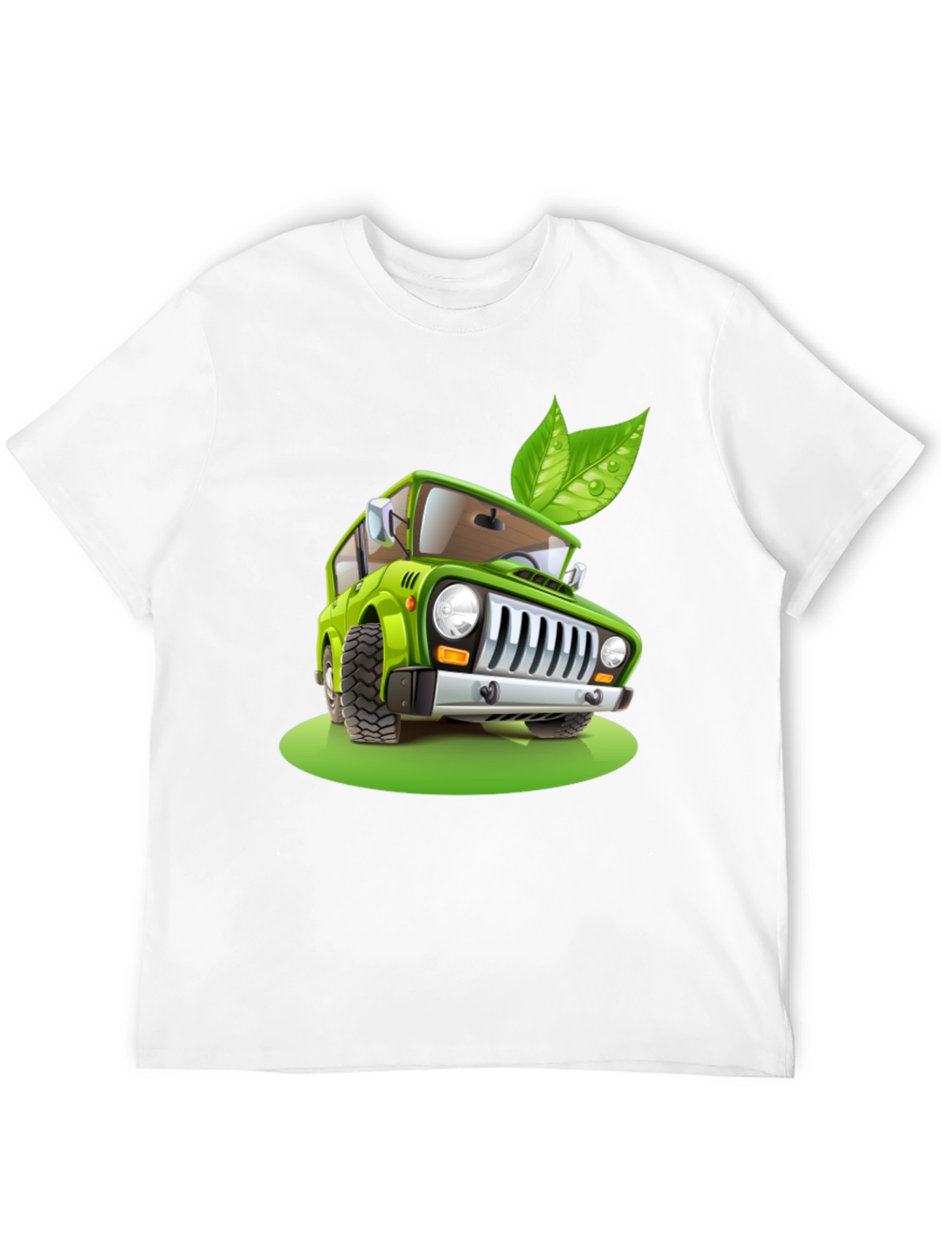 Eco-Friendly Car T-Shirt - Green Vehicle Design