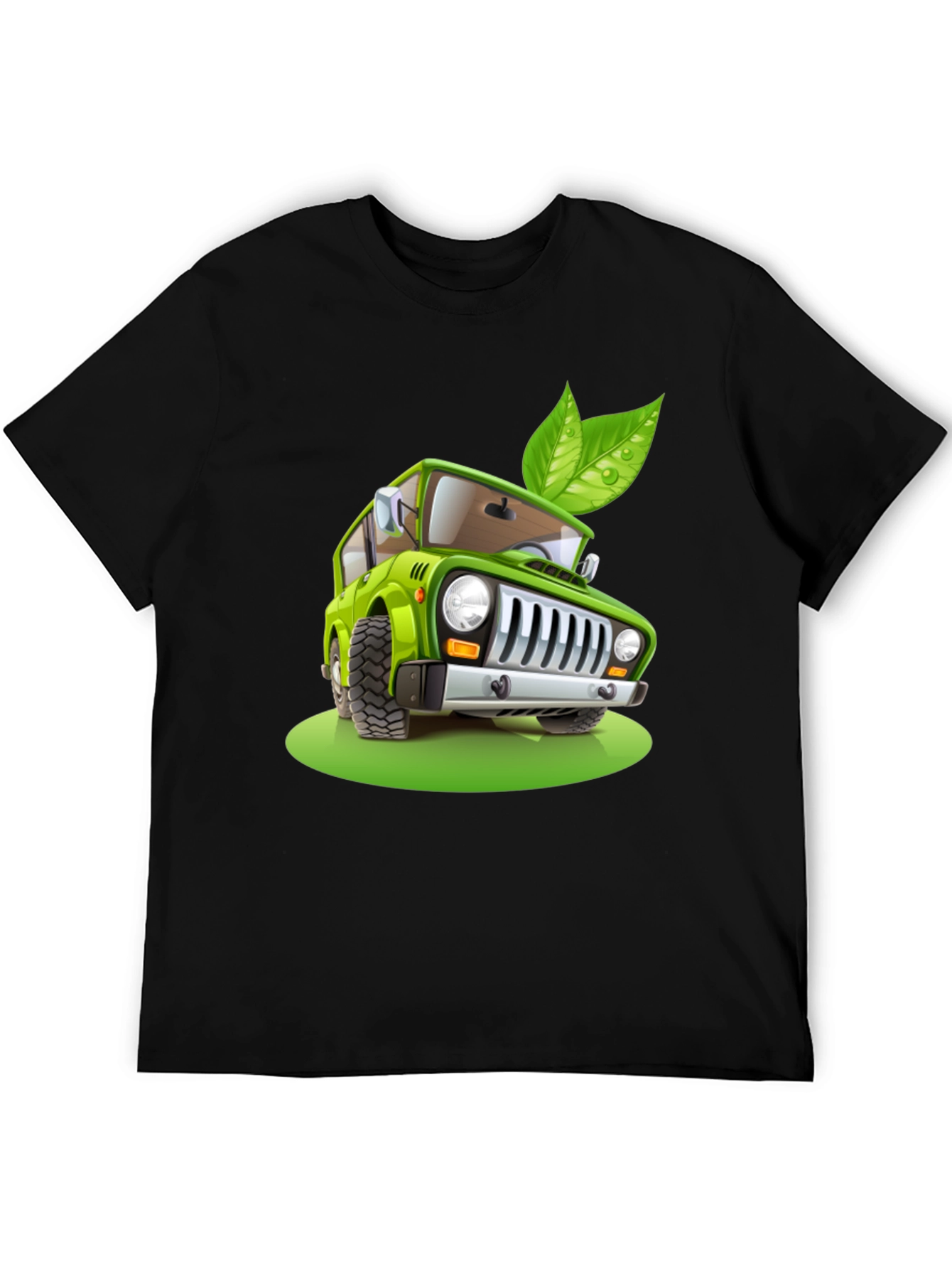 Eco-Friendly Car T-Shirt - Green Vehicle Design