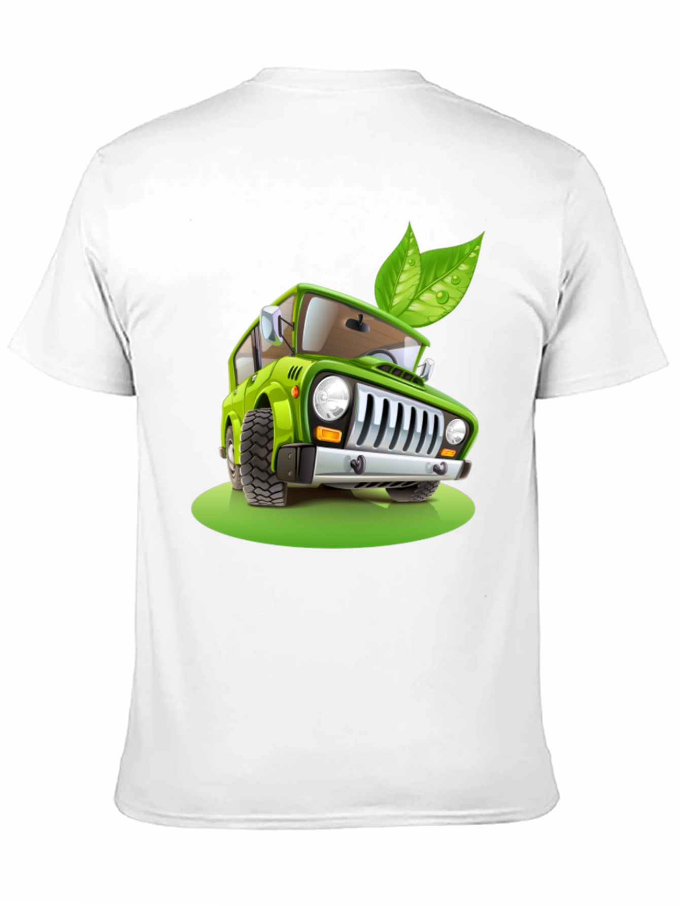 Eco-Friendly Car T-Shirt - Green Vehicle Design